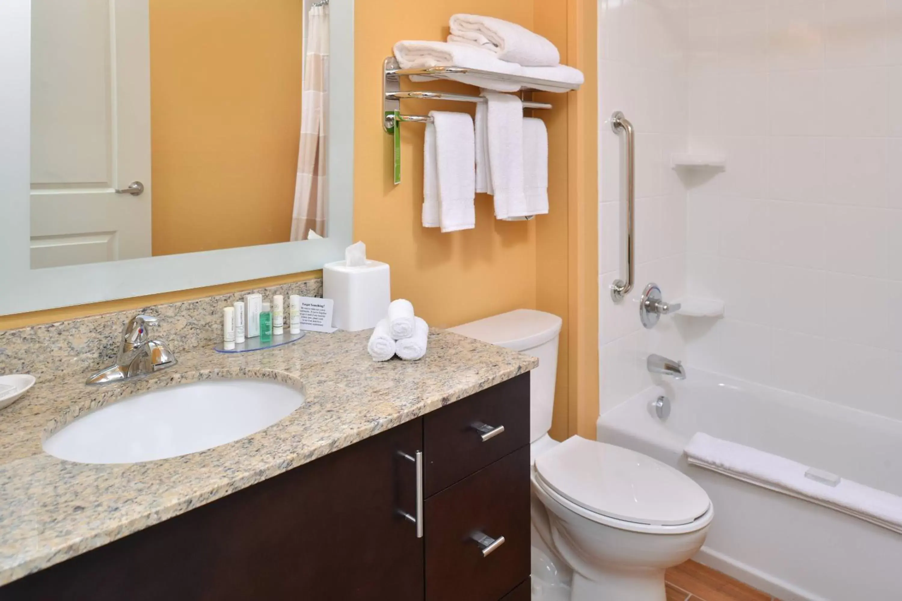 Bathroom in TownePlace Suites by Marriott Detroit Commerce