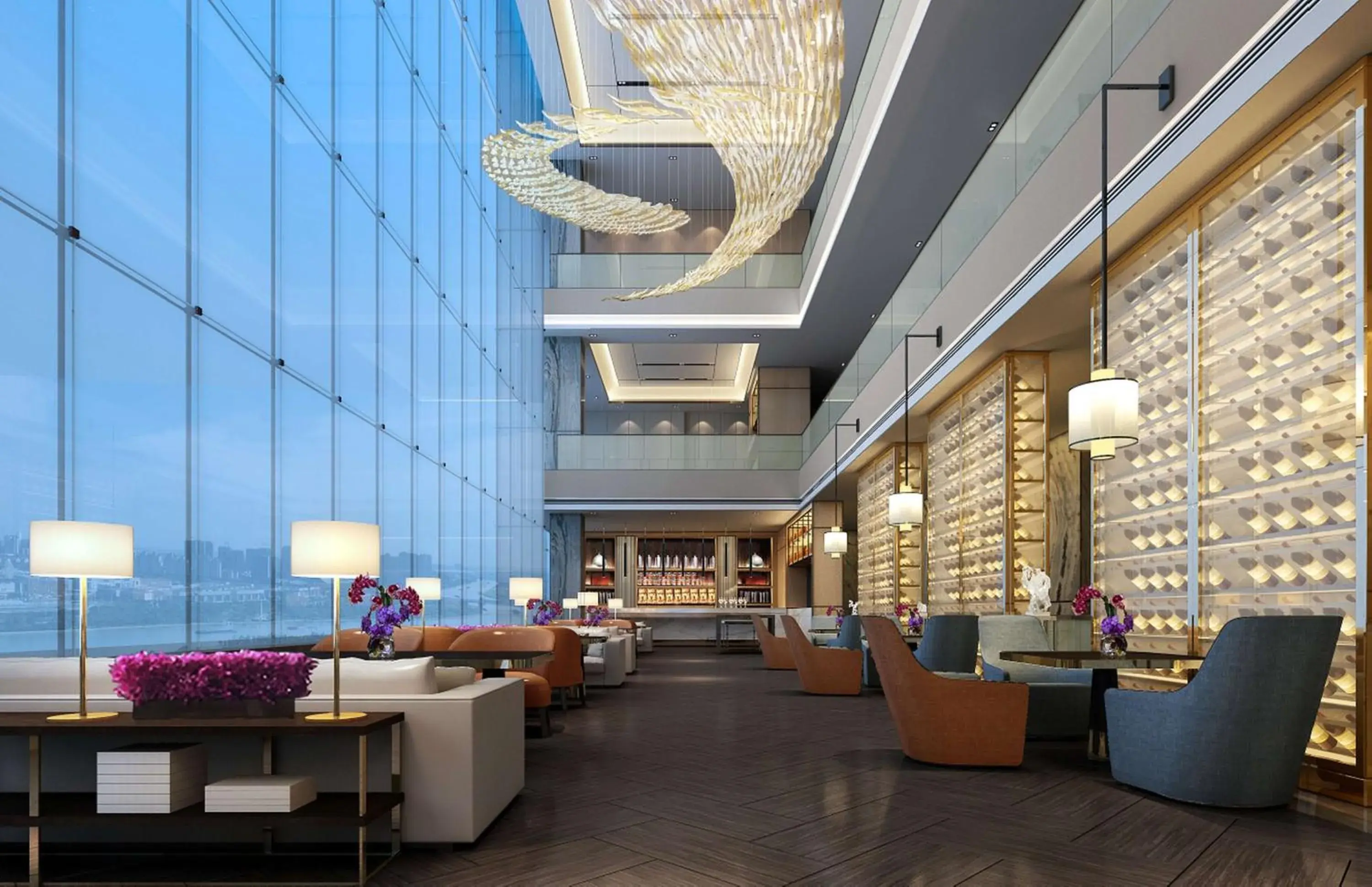 Lounge or bar, Restaurant/Places to Eat in Doubletree By Hilton Suzhou Wujiang