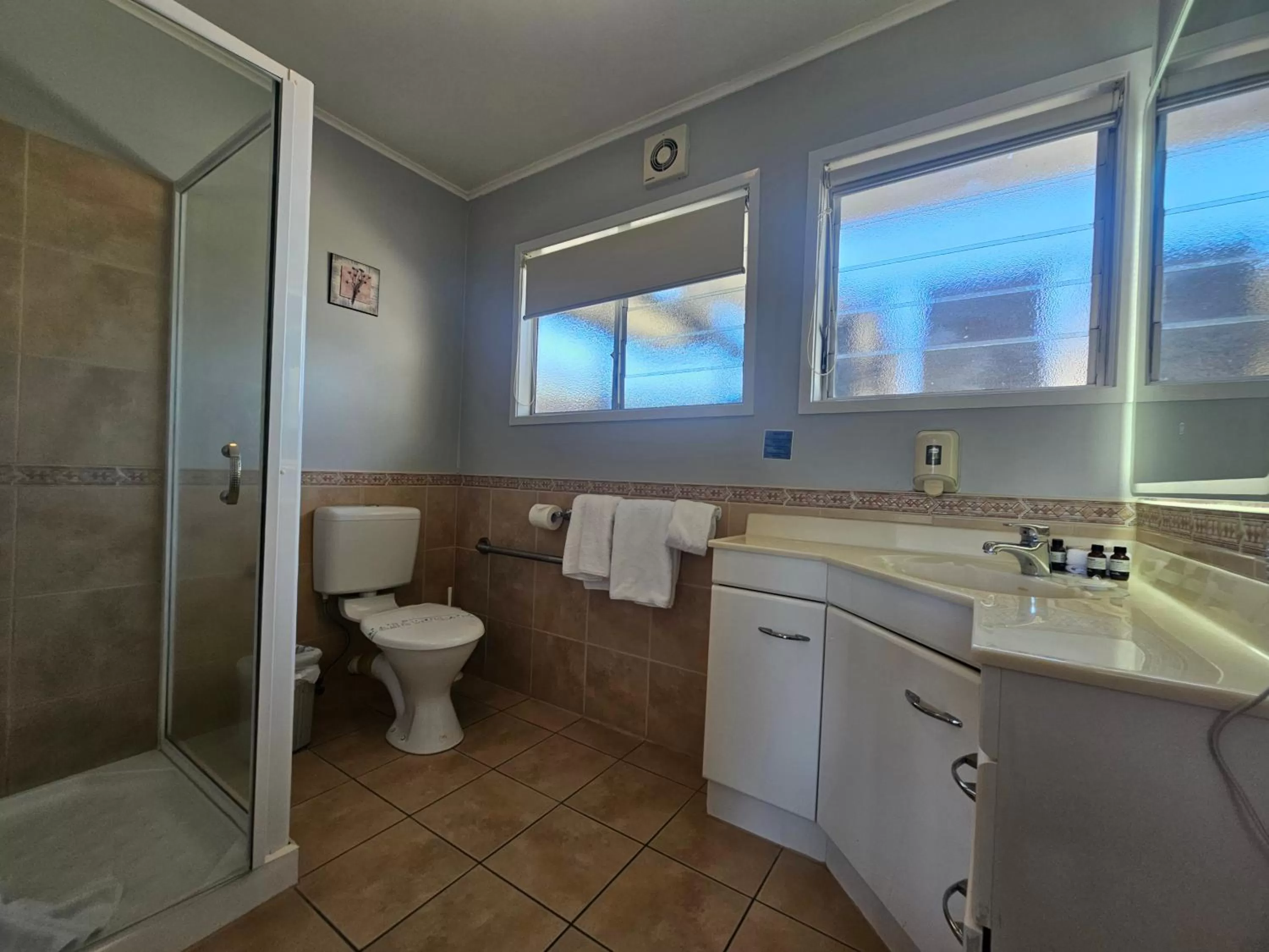 Shower in Tui Oaks Motel