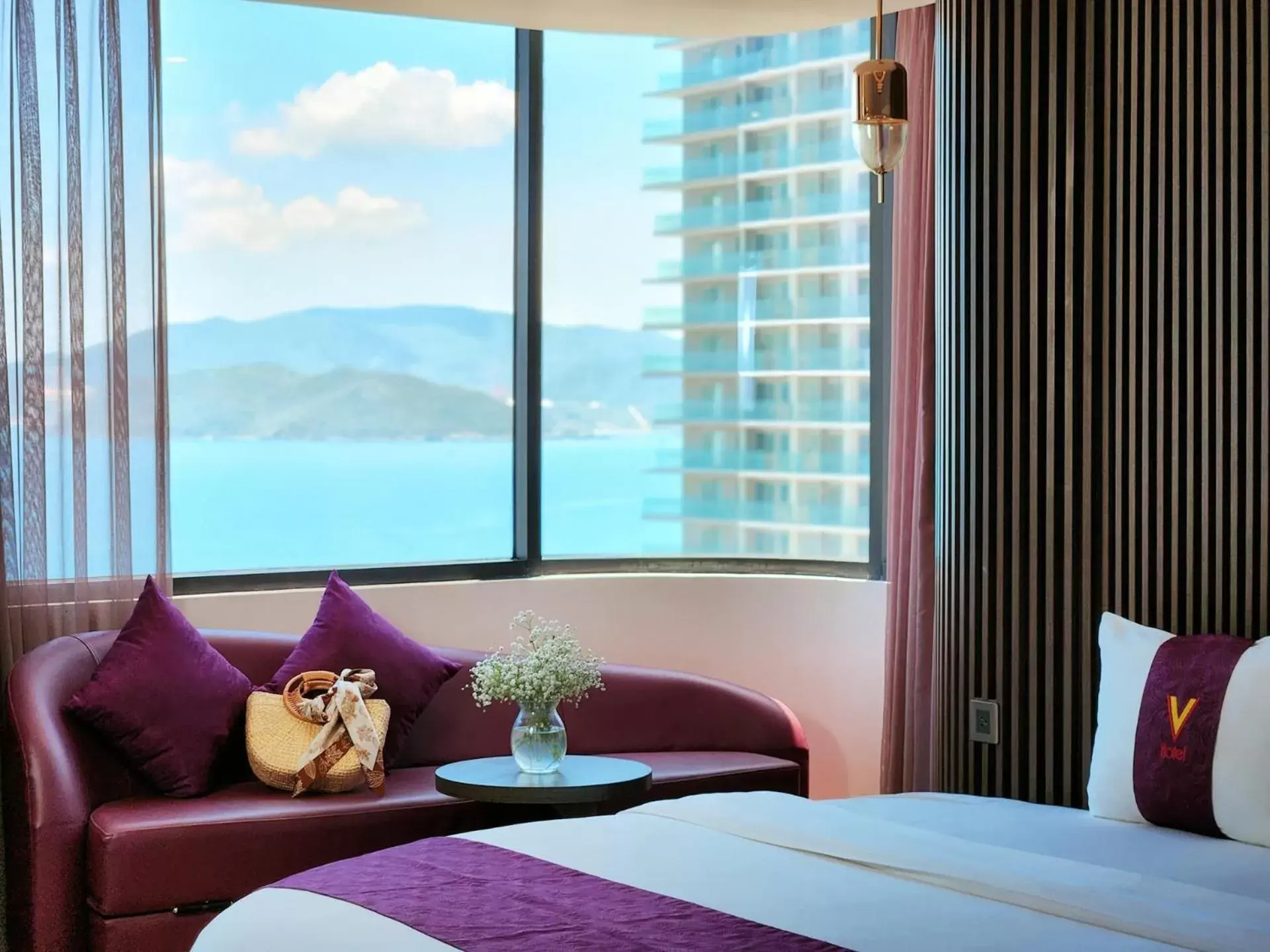 Sea view, Bed in V Hotel Nha Trang