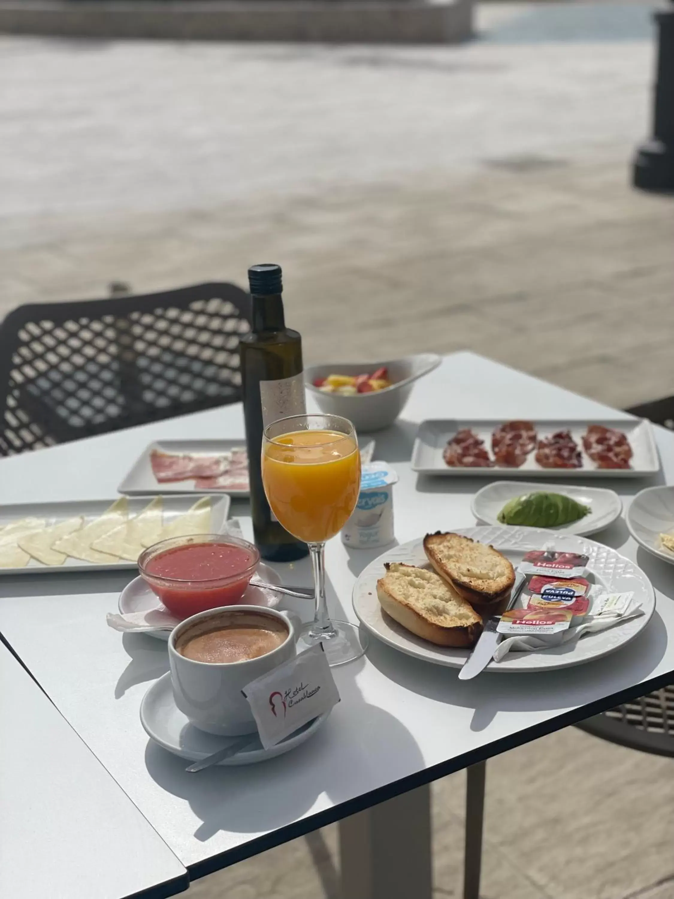 Continental breakfast in Hotel Casablanca