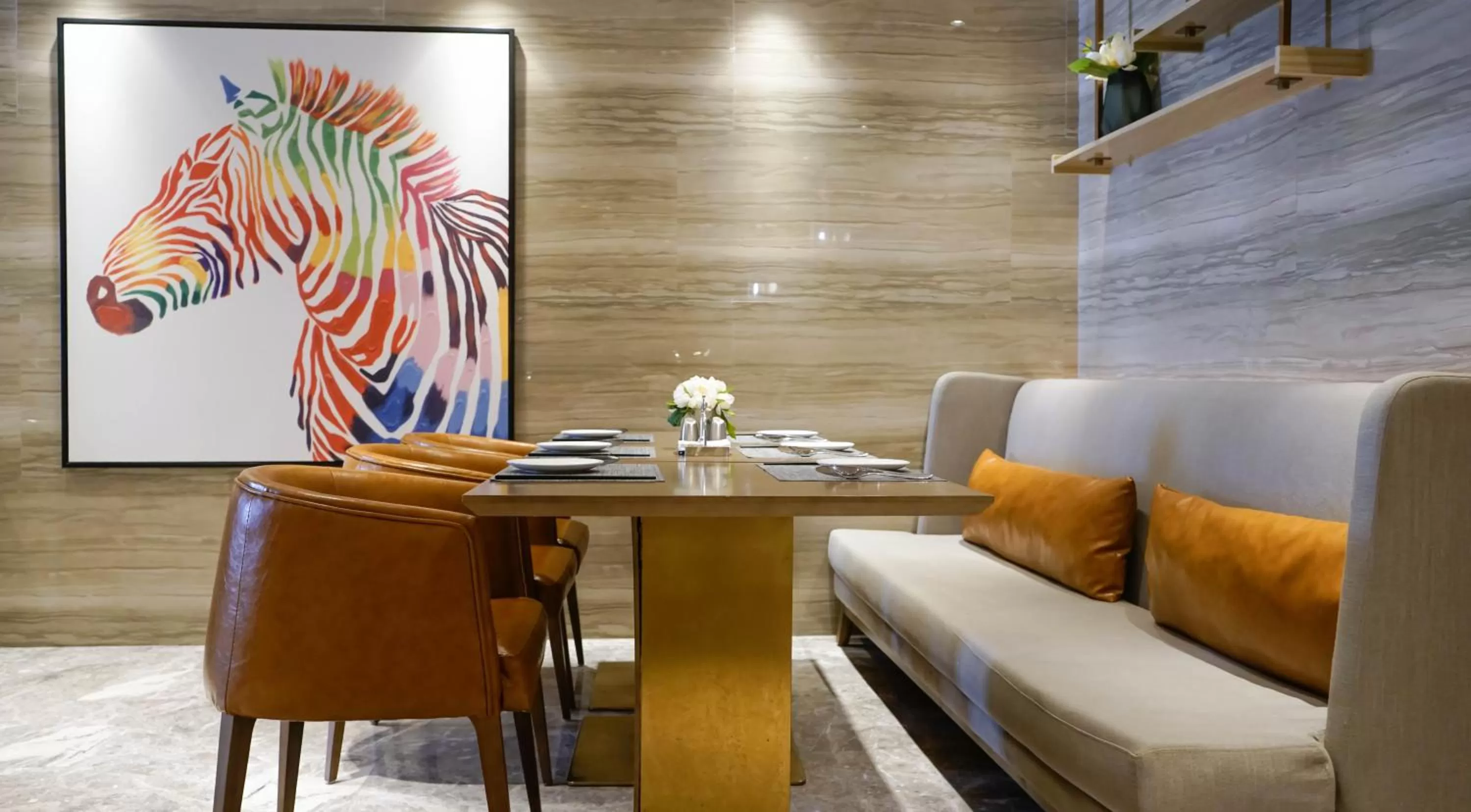 Seating area in Paco Hotel Datang Metro Guangzhou-Free breakfast and proximity to Pazhou Exhibition Center