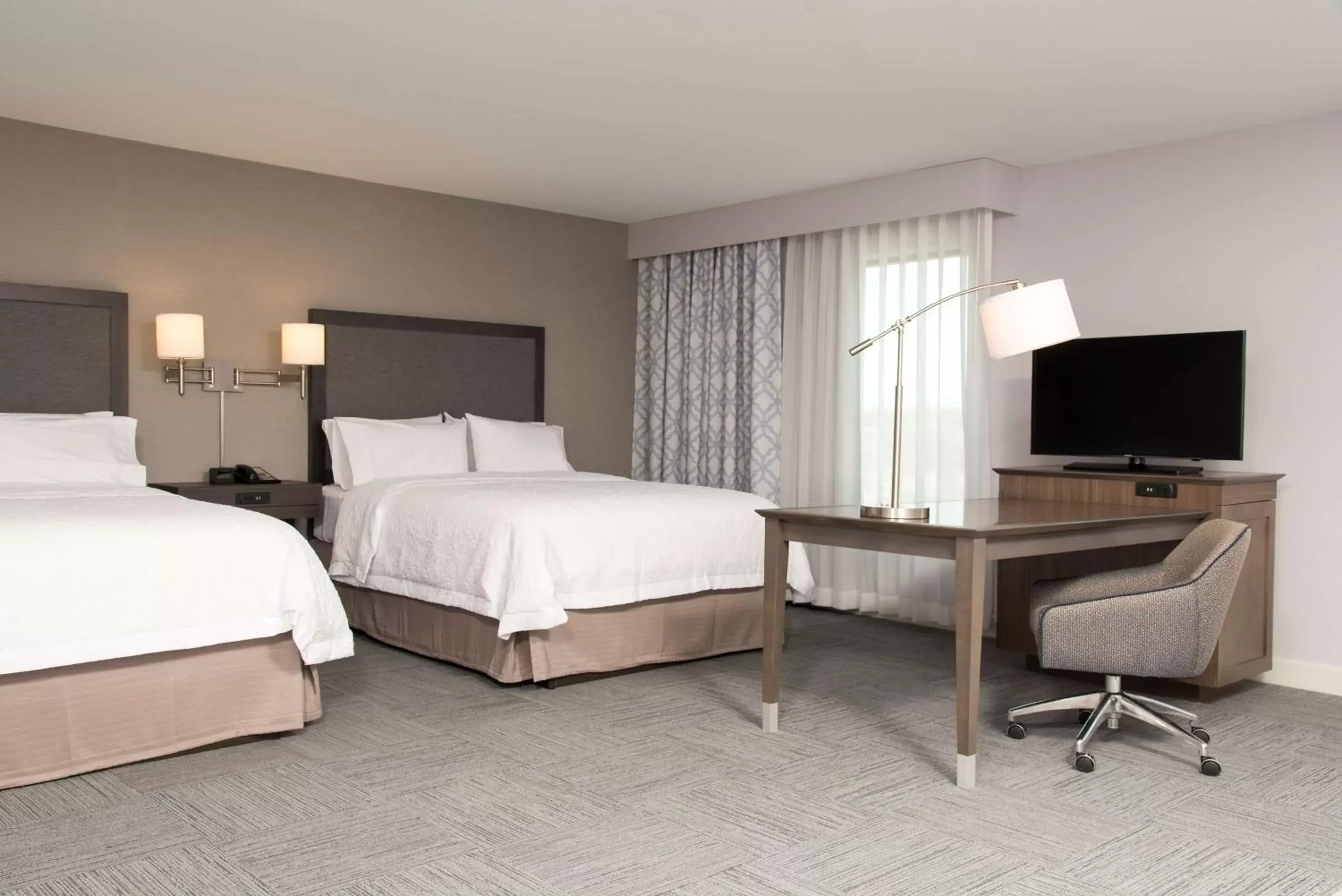 Bed in Hampton Inn and Suites Michigan City Bed in Hampton Inn and Suites Michigan City