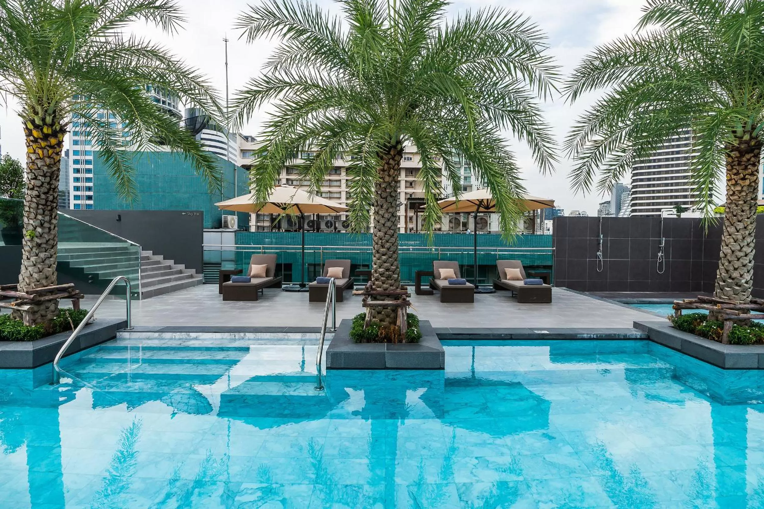 Swimming pool in SureStay Plus by Best Western Sukhumvit 2