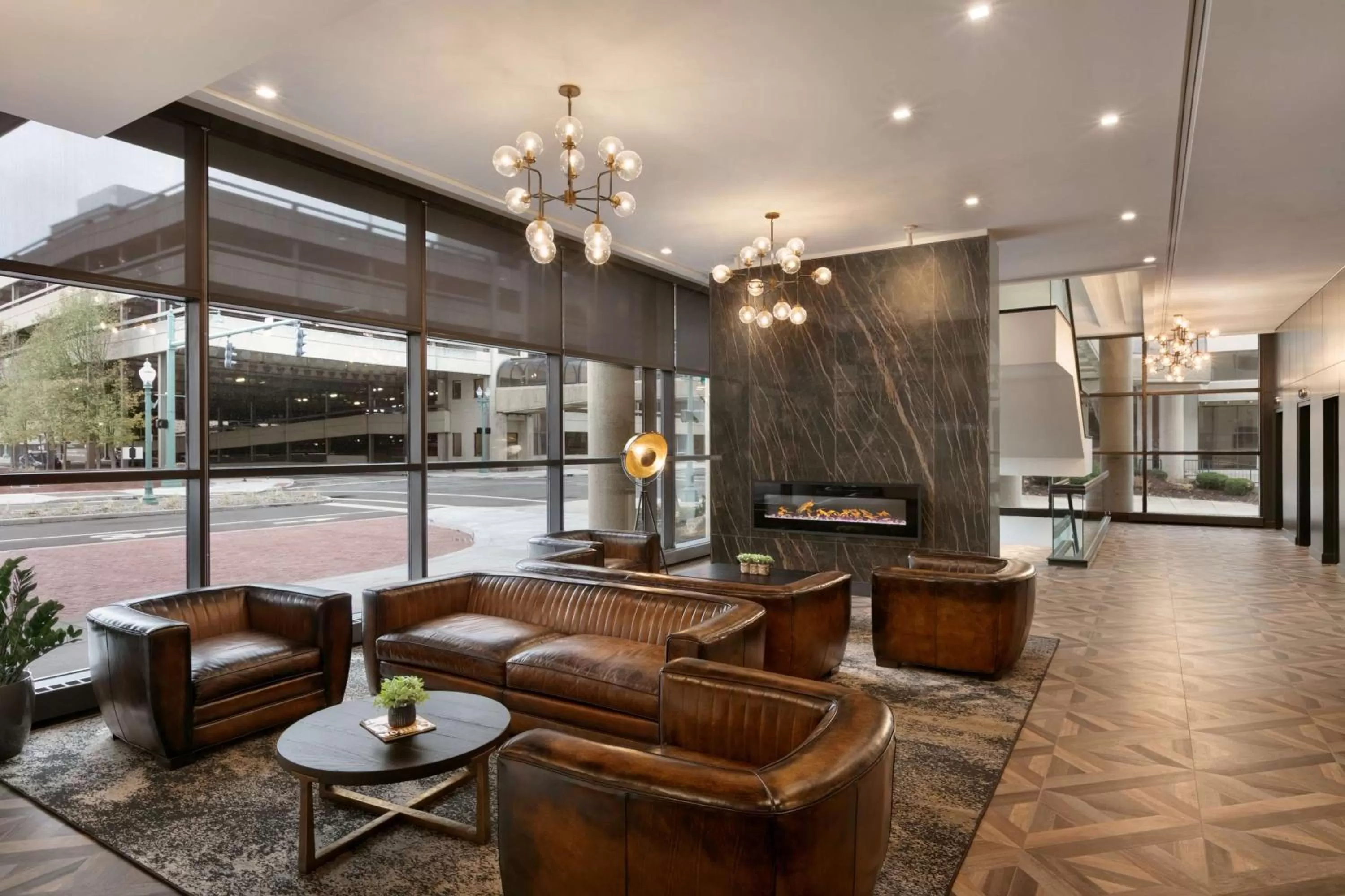 Lobby or reception in DoubleTree by Hilton Canton Downtown