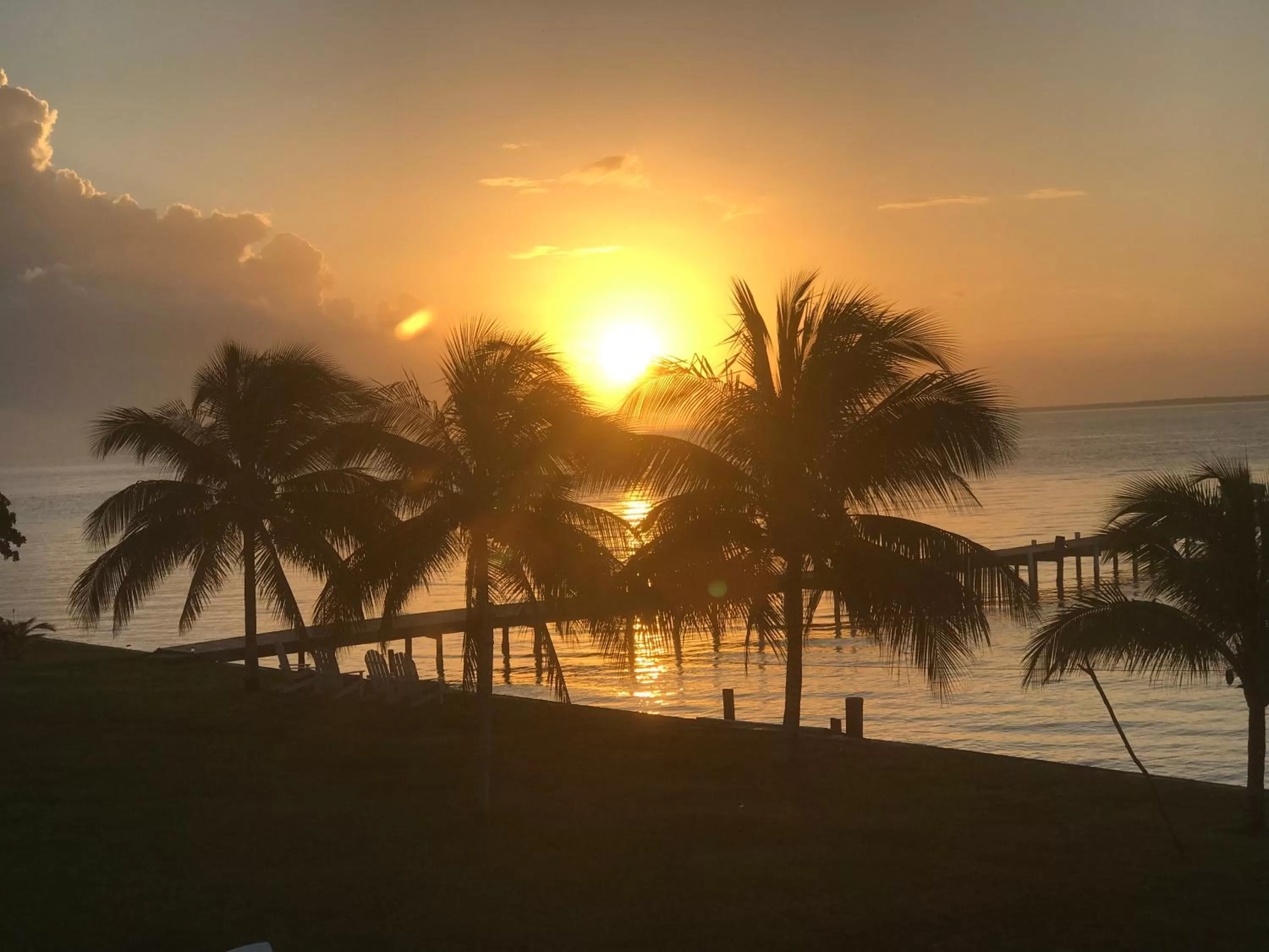 Sunrise in Tilt-Ta-Dock Resort Belize