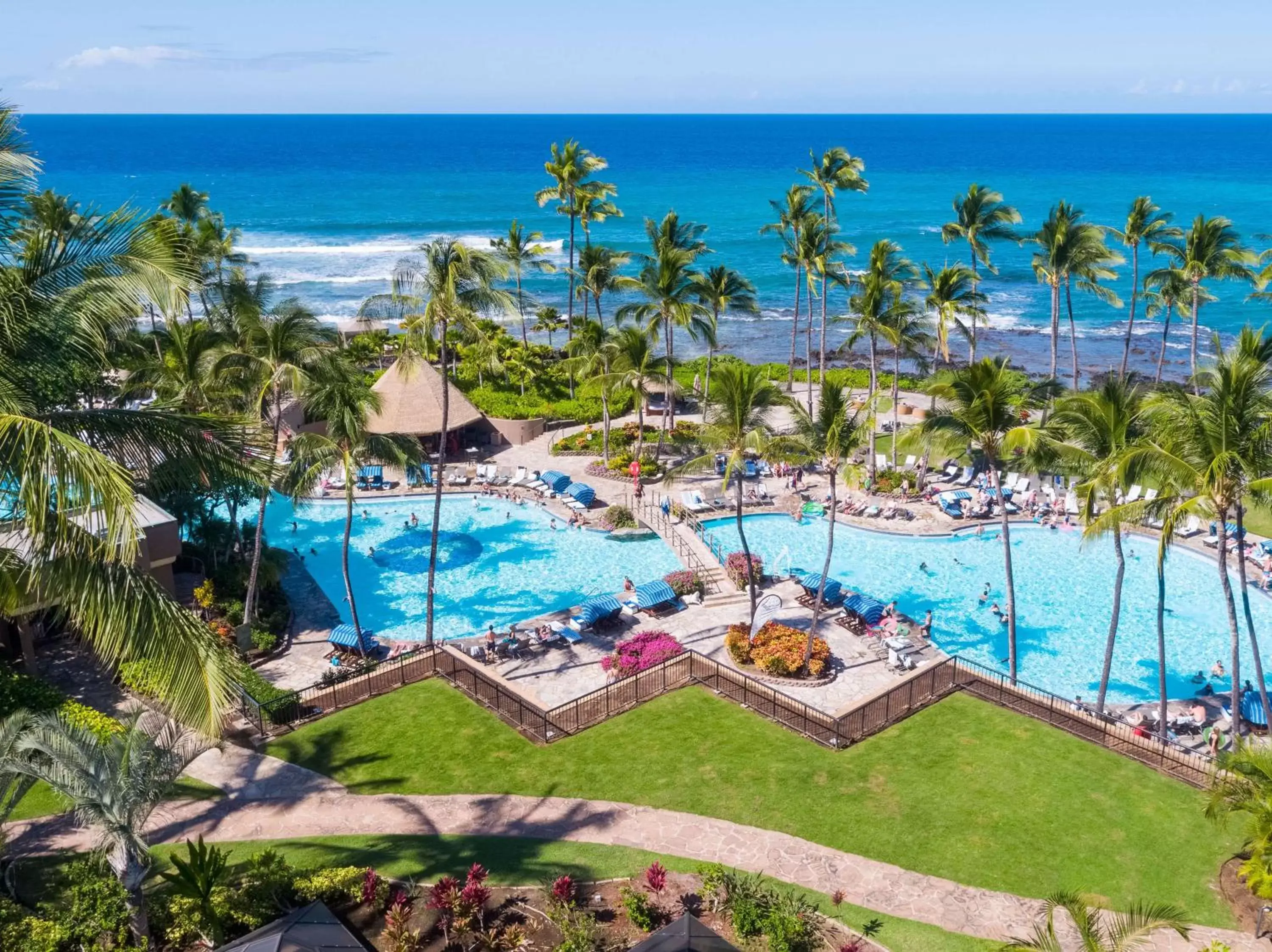 Pool View in Hilton Waikoloa Village