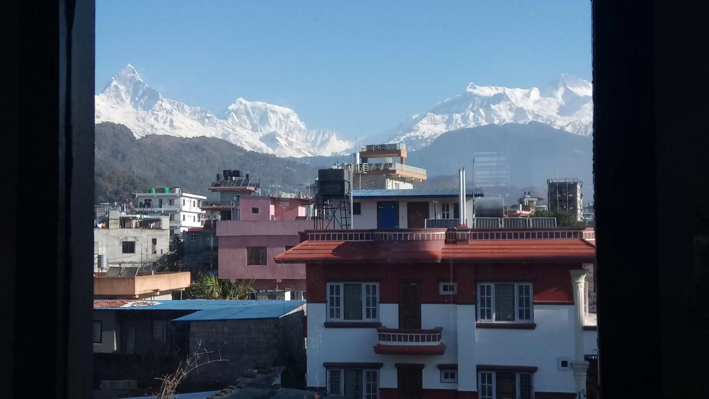 Neighbourhood, Mountain View in New Pokhara Lodge - Lakeside, Pokhara Nepal