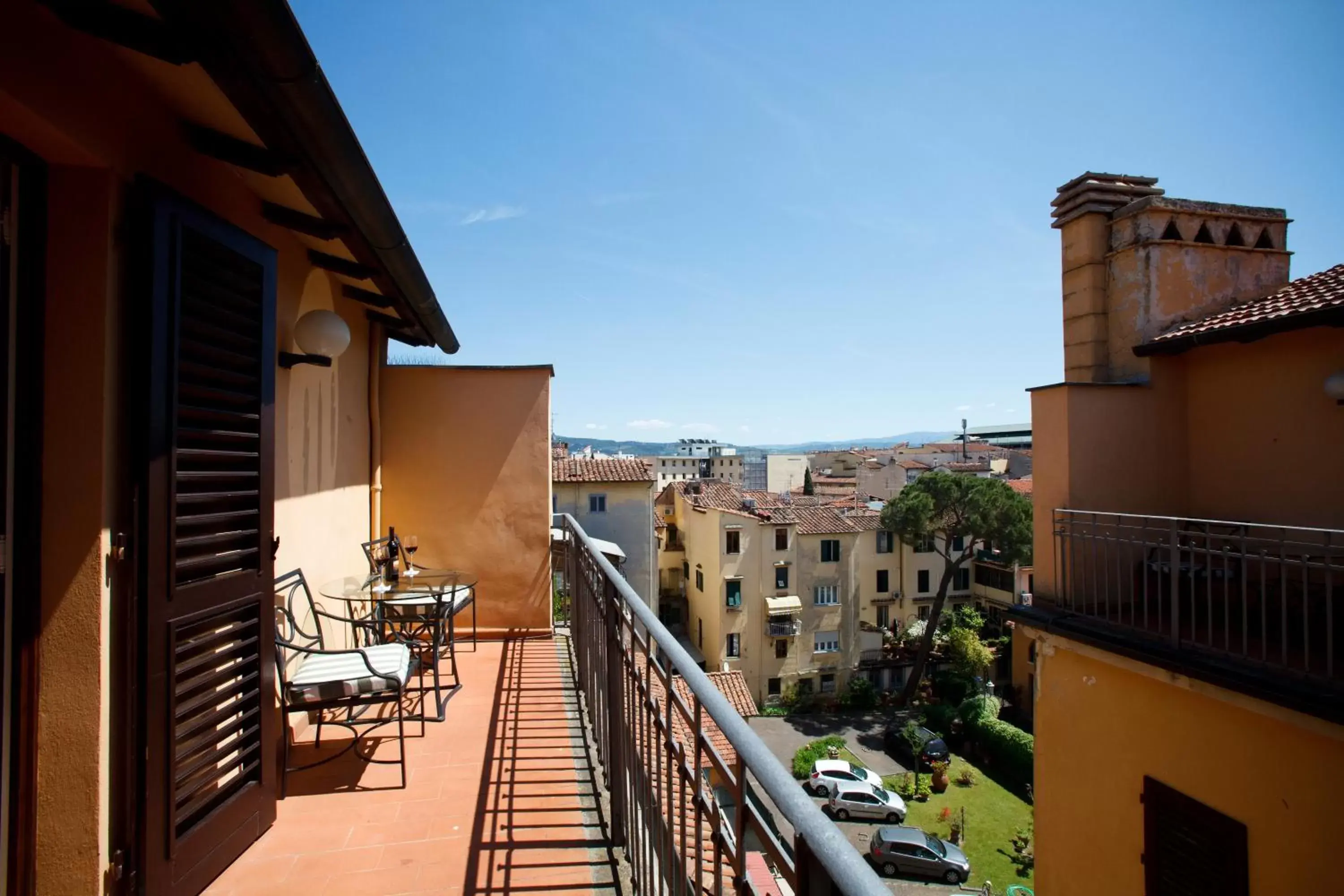 View (from property/room), Balcony/Terrace in Hotel Albani Firenze