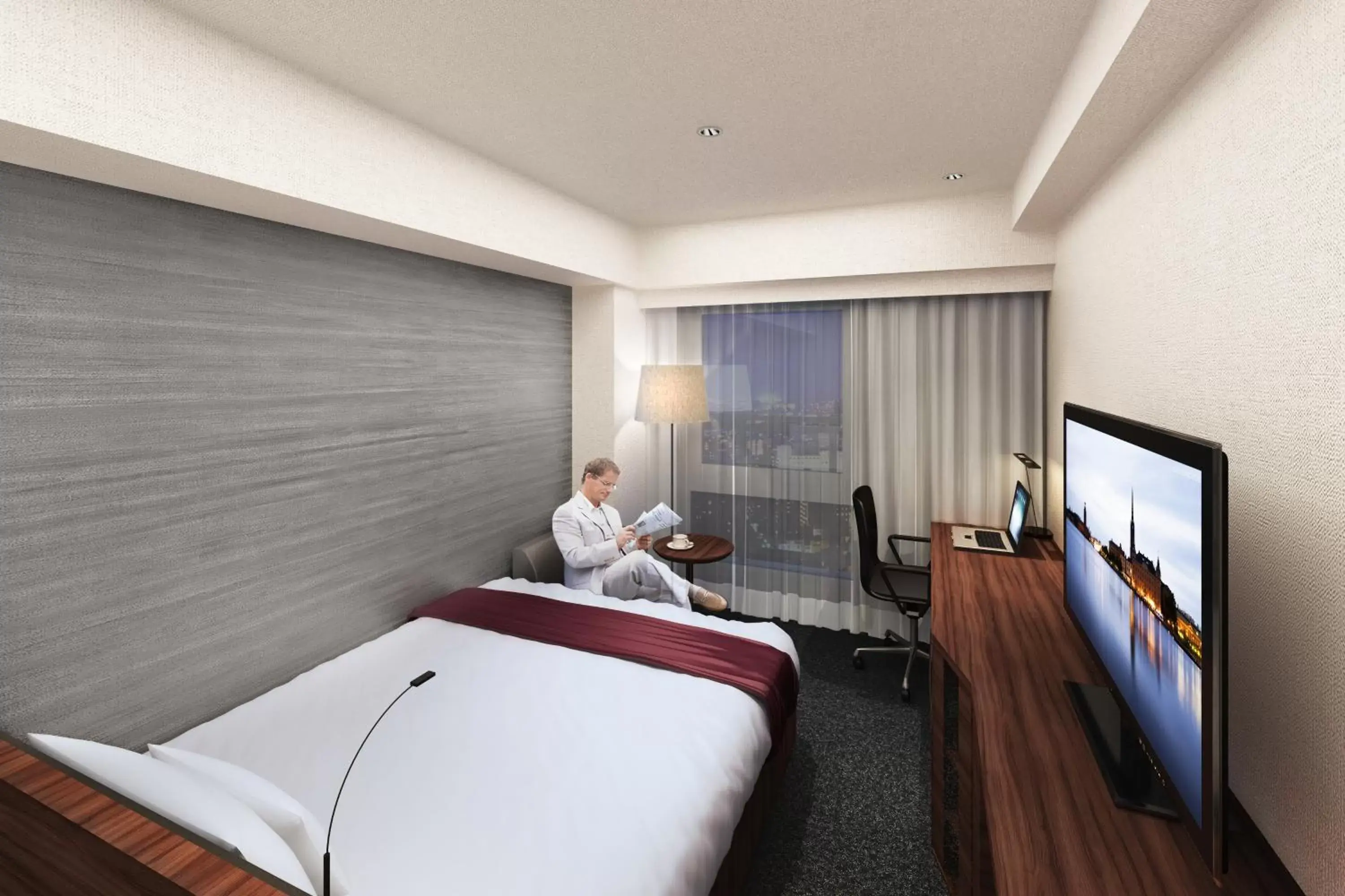 Universal Double Room - single occupancy - Smoking in Daiwa Roynet Hotel KOBE-SANNOMIYA PREMIER