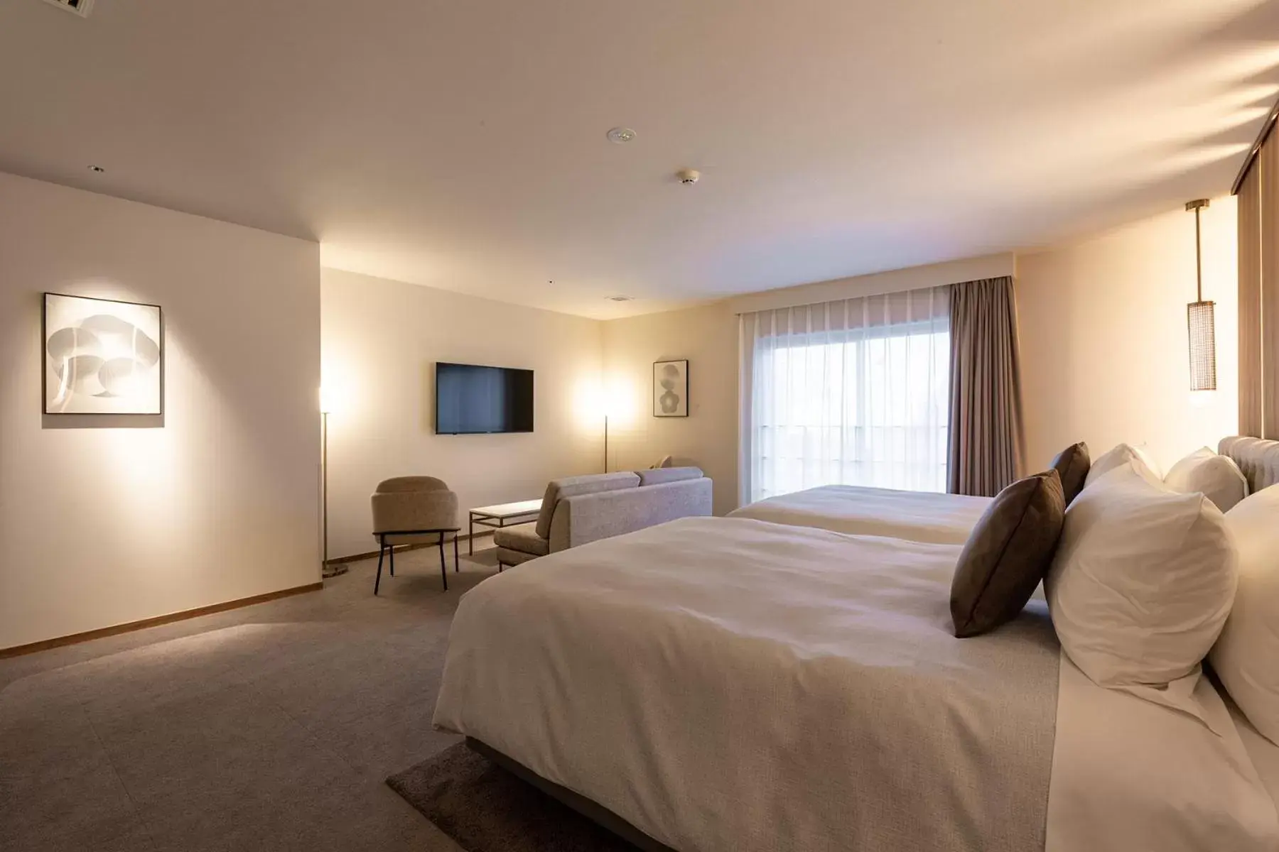 TV and multimedia, Bed in The OneFive Terrace Fukuoka TV and multimedia, Bed in The OneFive Terrace Fukuoka