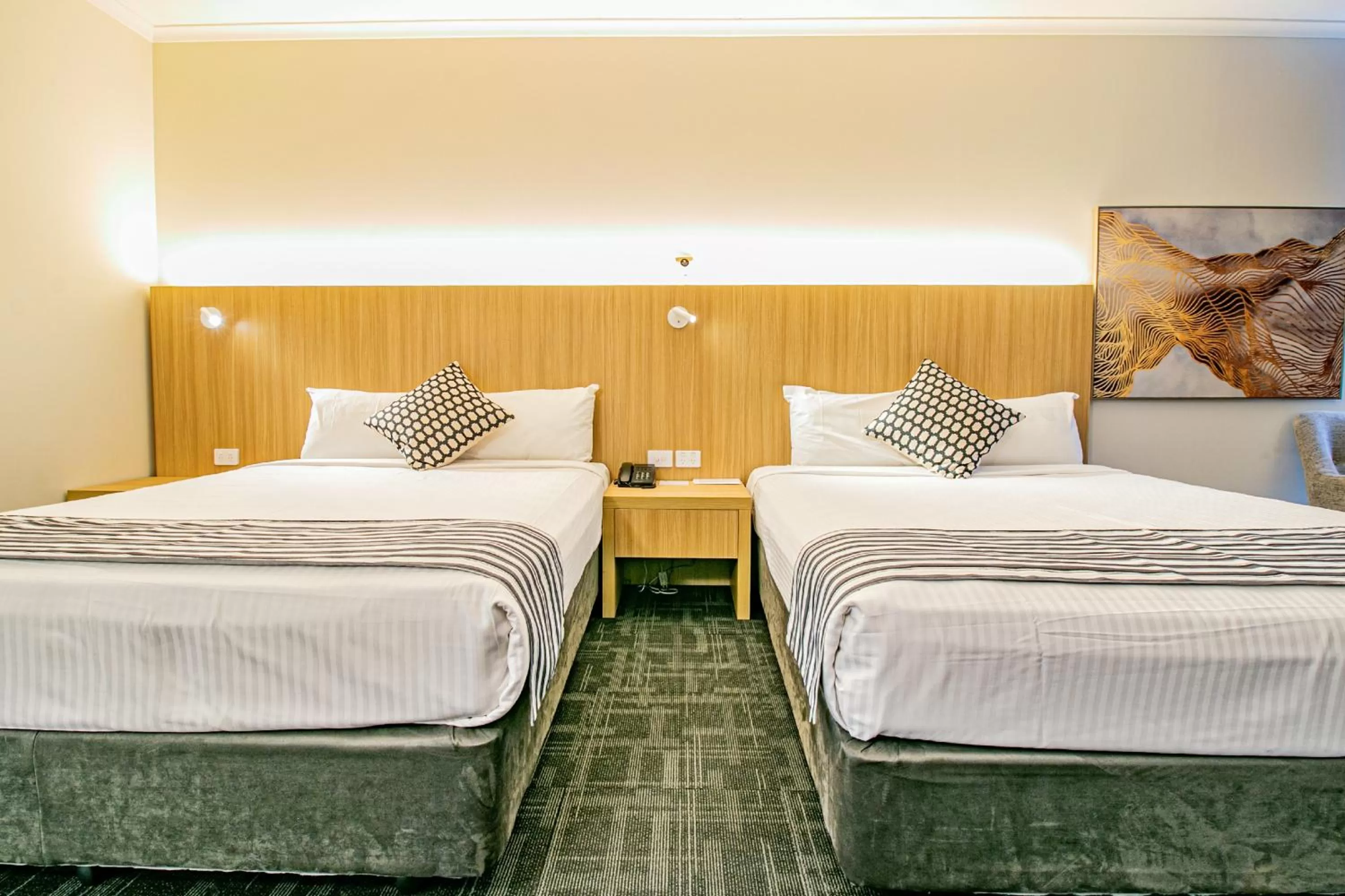 Bed in Absolute Beachfront Opal Cove Resort