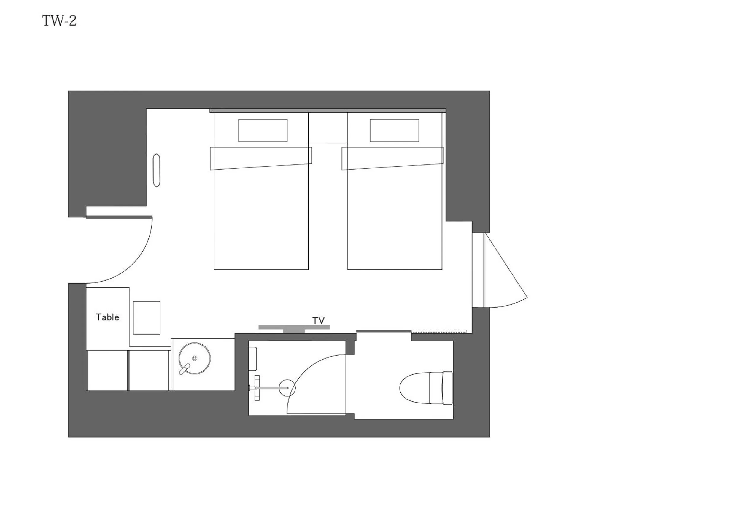 Floor plan in hotel H2 TRIP&BUSINESS NAGASAKI