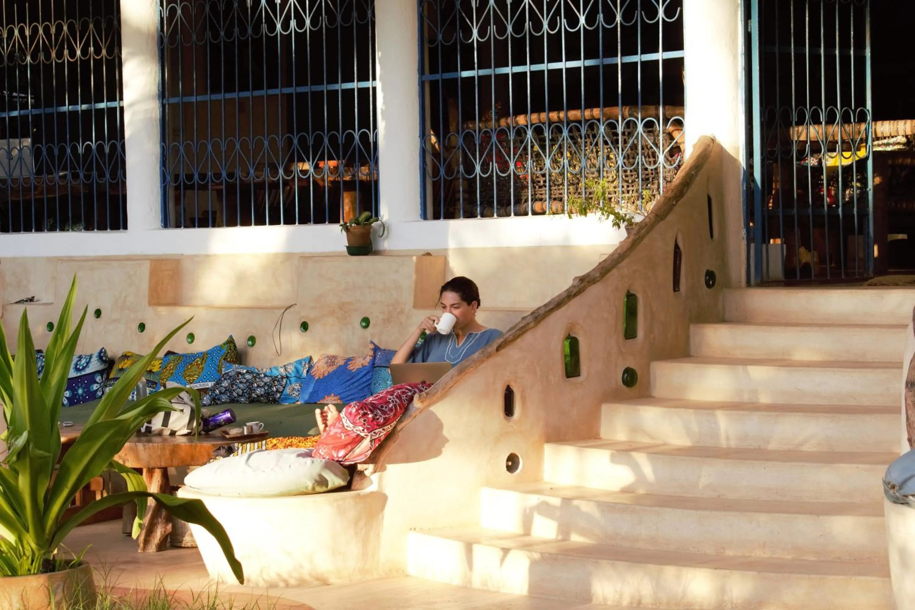 Seating area in Distant Relatives Ecolodge & Backpackers