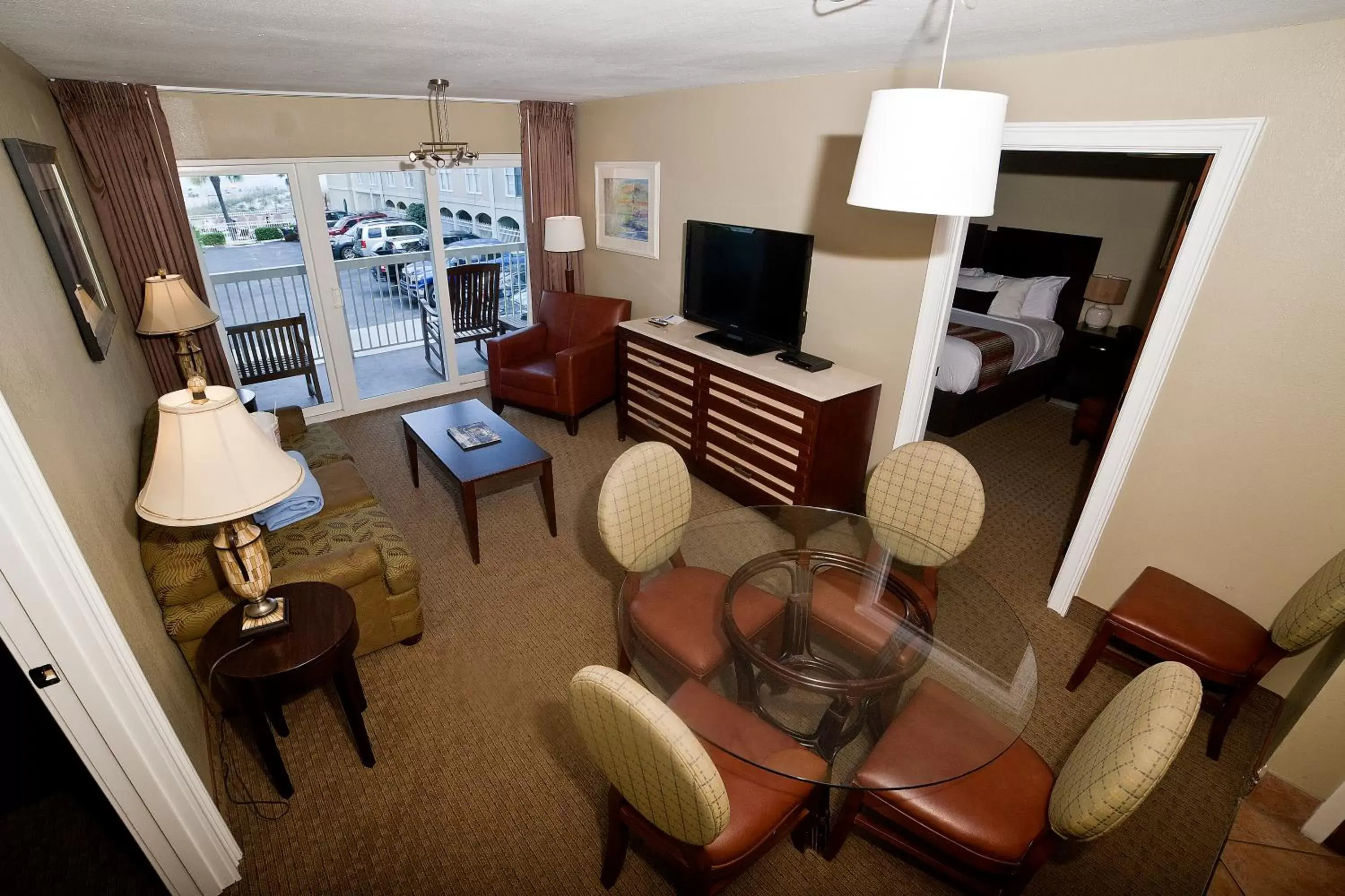 Seating Area in DeSoto Beach Hotel