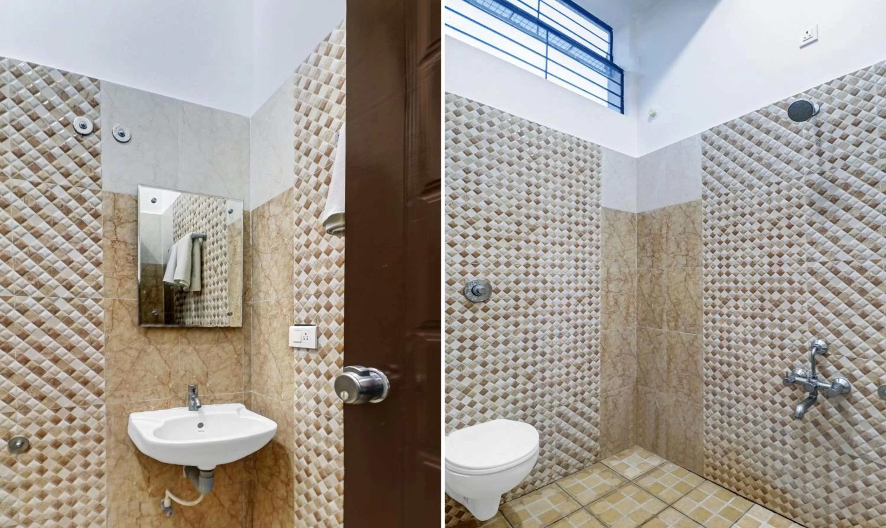 Bathroom in GRAND JP INN Near 2 km from Gundlupet bus stand