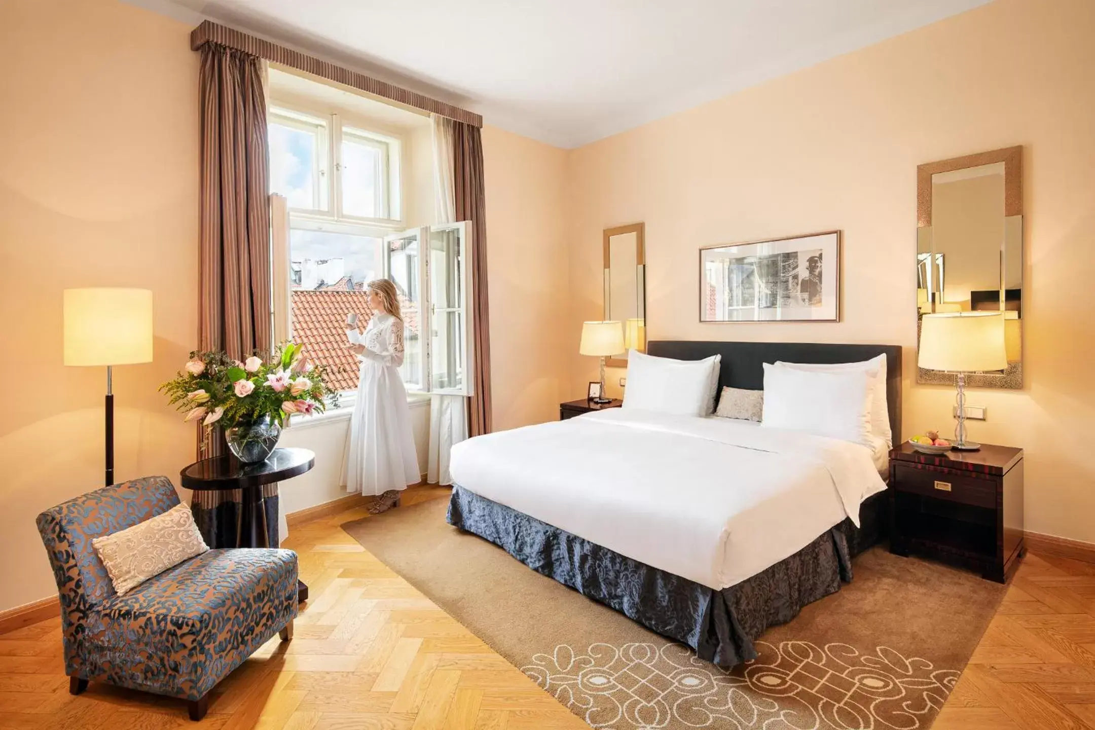 Bedroom, Bed in Mandarin Oriental, Prague