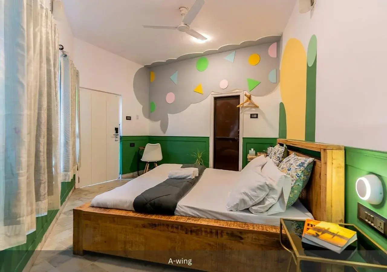 Bedroom, Bed in Moustache Hostel Udaipur