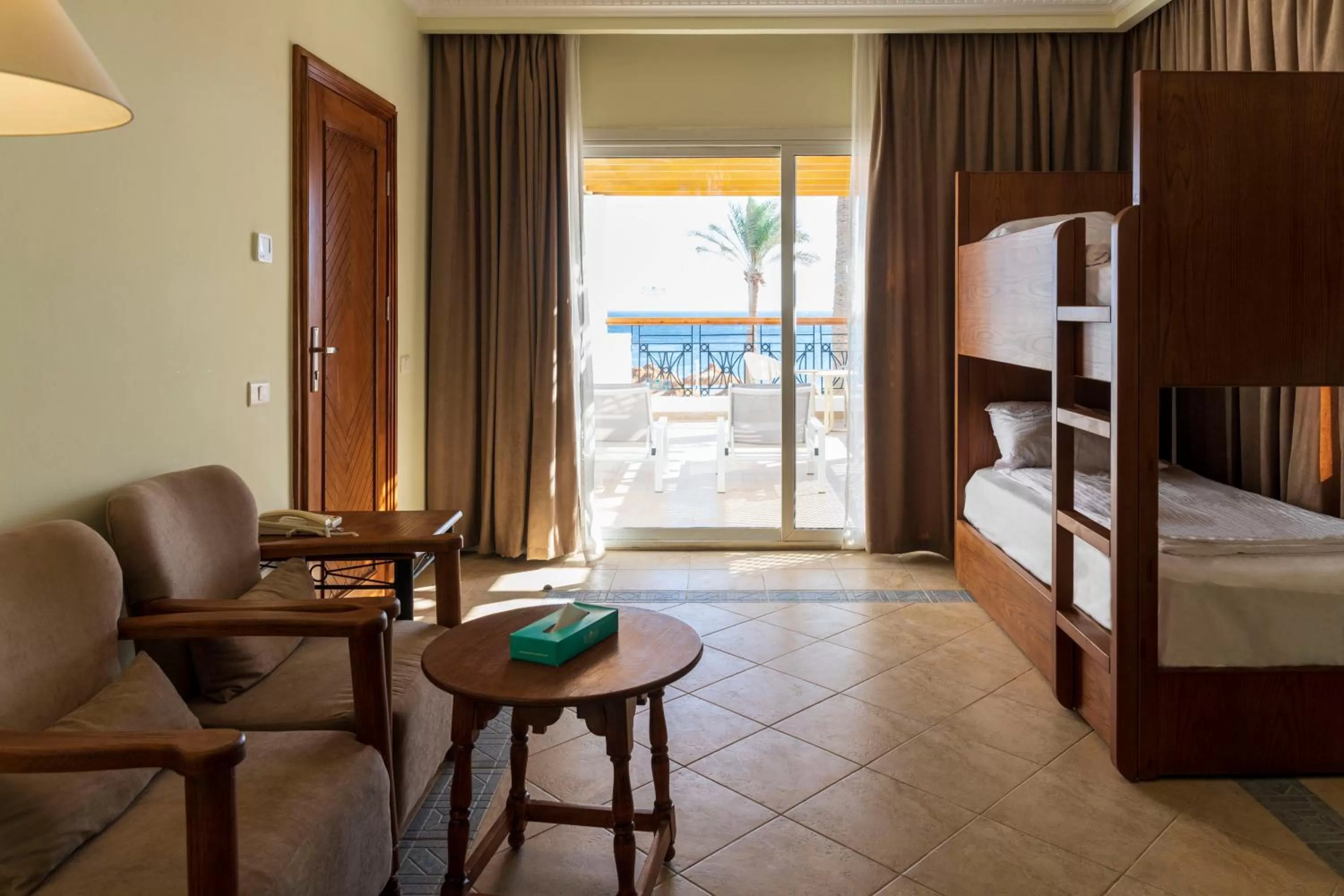 Family Bunk Bed Sea View in Sunrise Remal Beach Resort