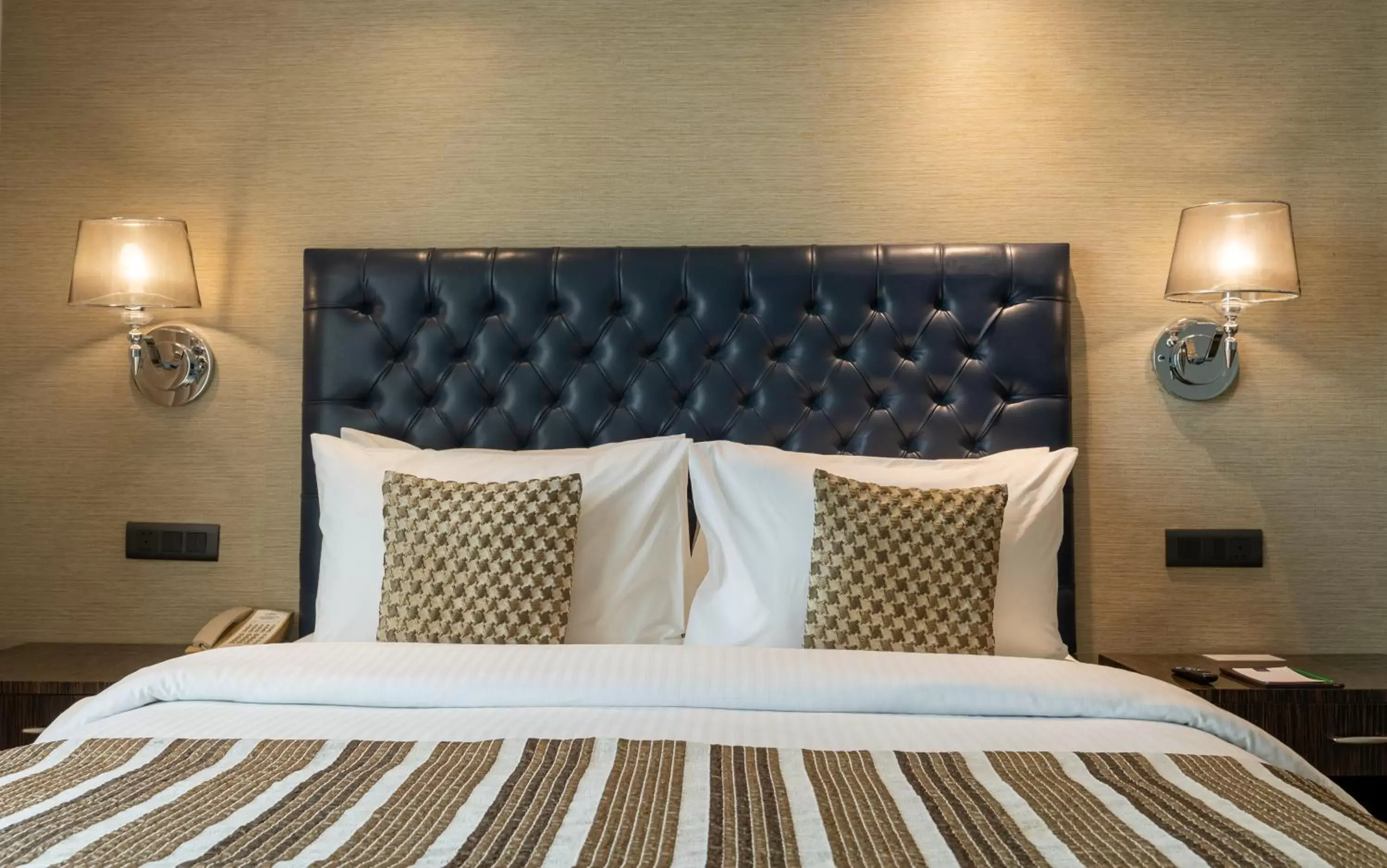 Bed in Sarovar Portico Jaipur Bed in Sarovar Portico Jaipur