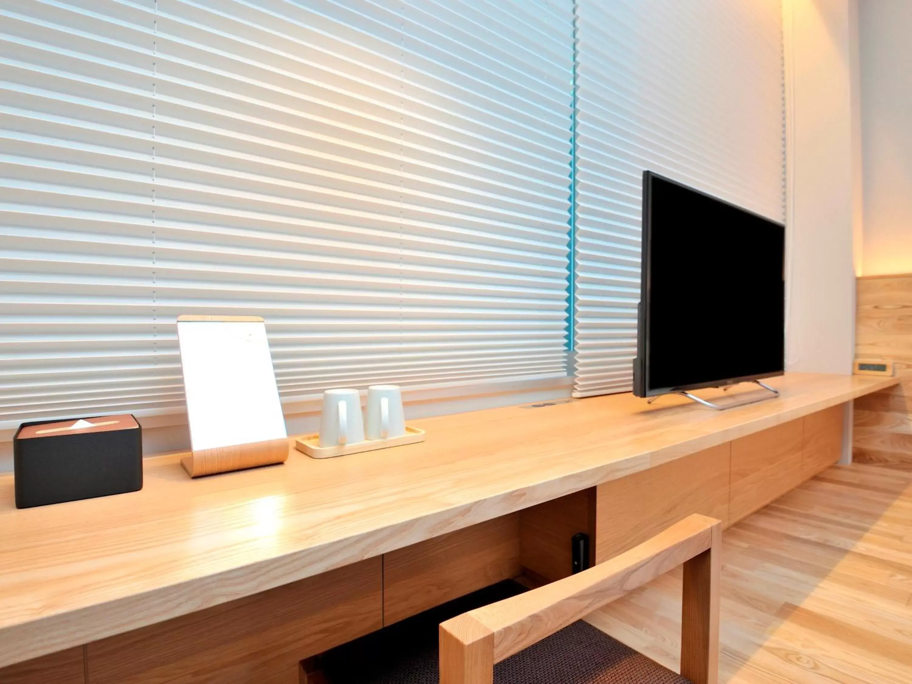 Decorative detail, TV/Entertainment Center in hotel androoms Osaka Hommachi