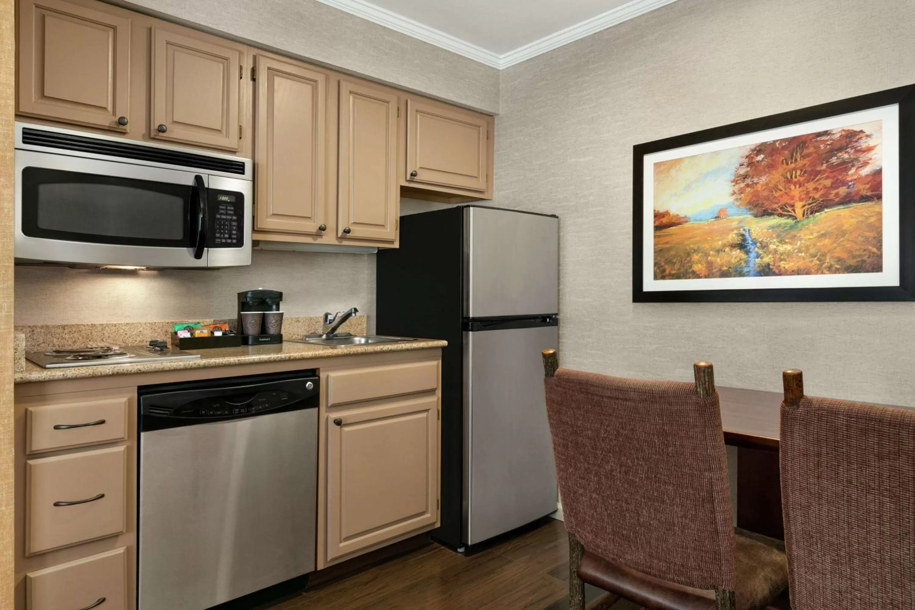 Kitchen or kitchenette in Homewood Suites Syracuse-Liverpool