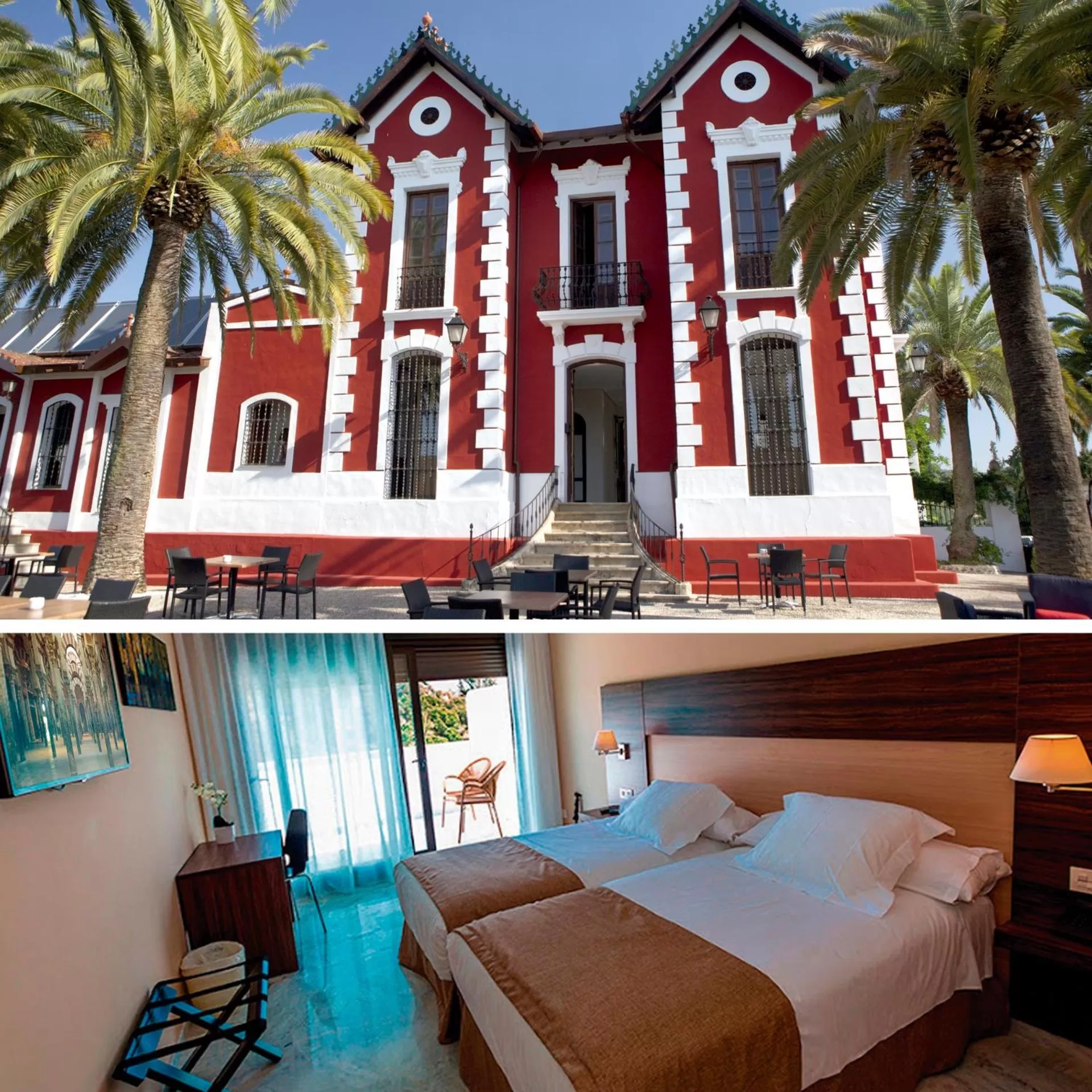 Property building, Bed in Hotel Finca Los Abetos