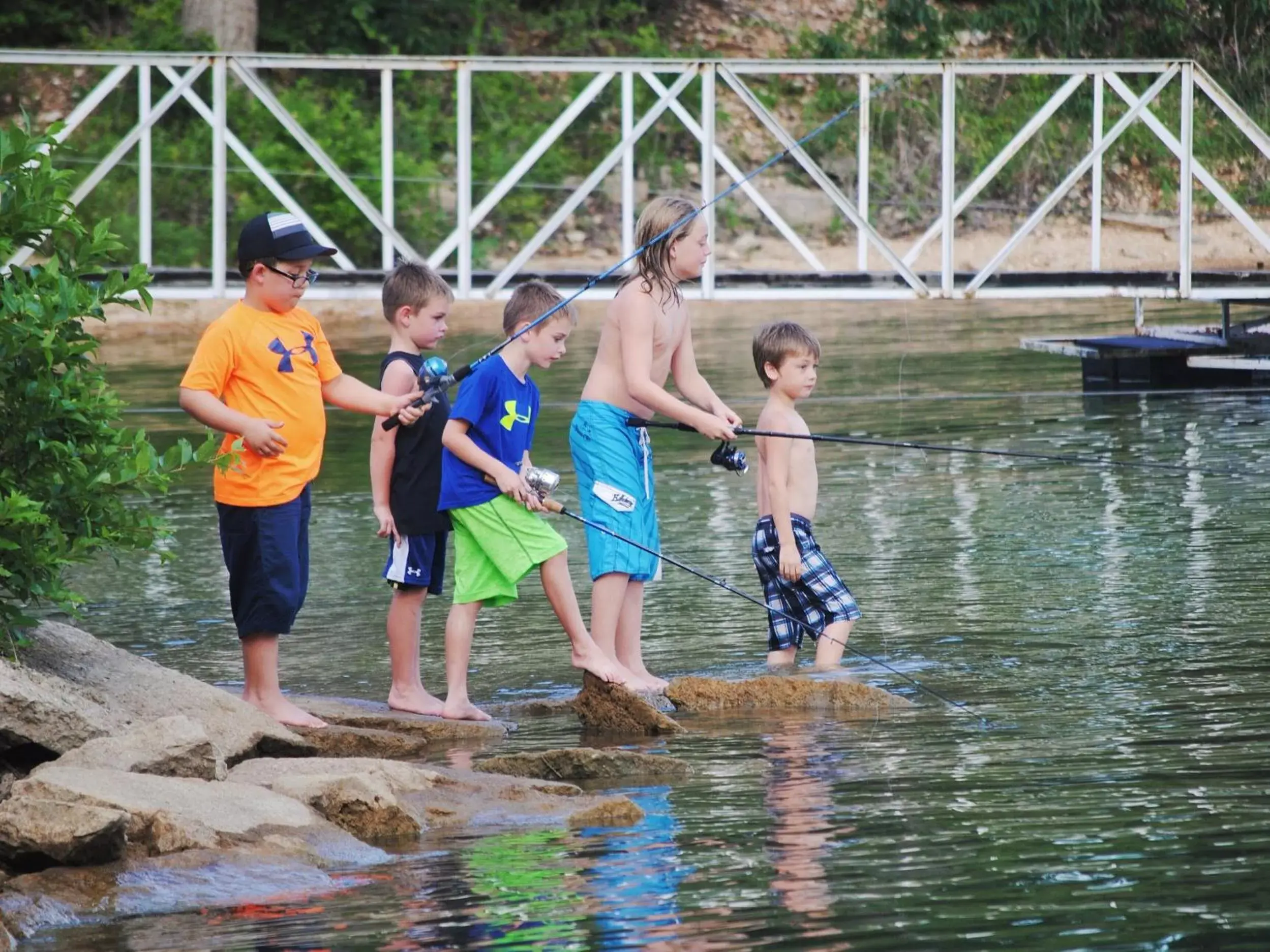 People, Children in Calm Waters Resort