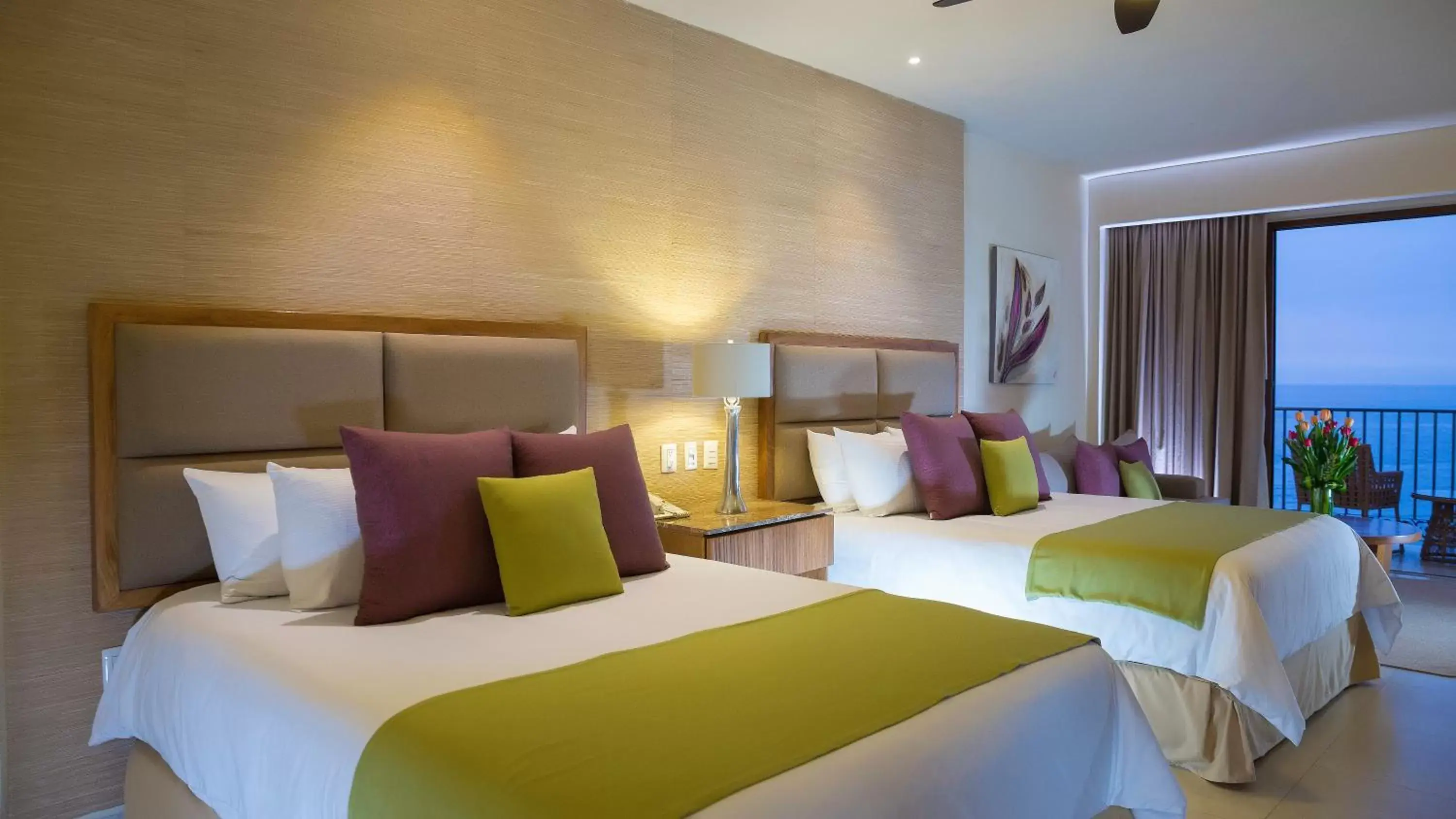 Bed in Almar Resort Luxury LGBT Beach Front Experience