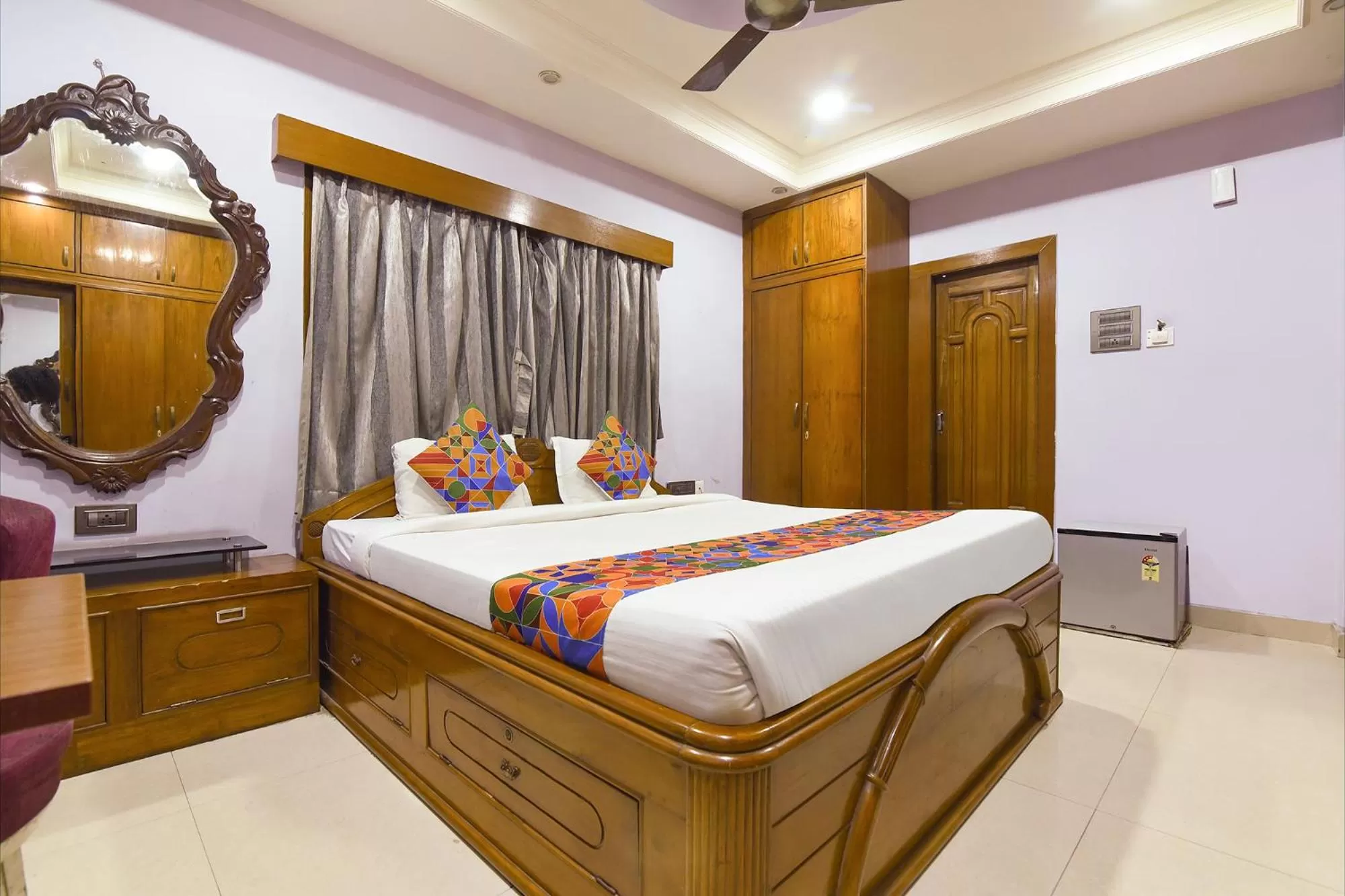 View (from property/room), Bed in FabHotel The Eden Ruby