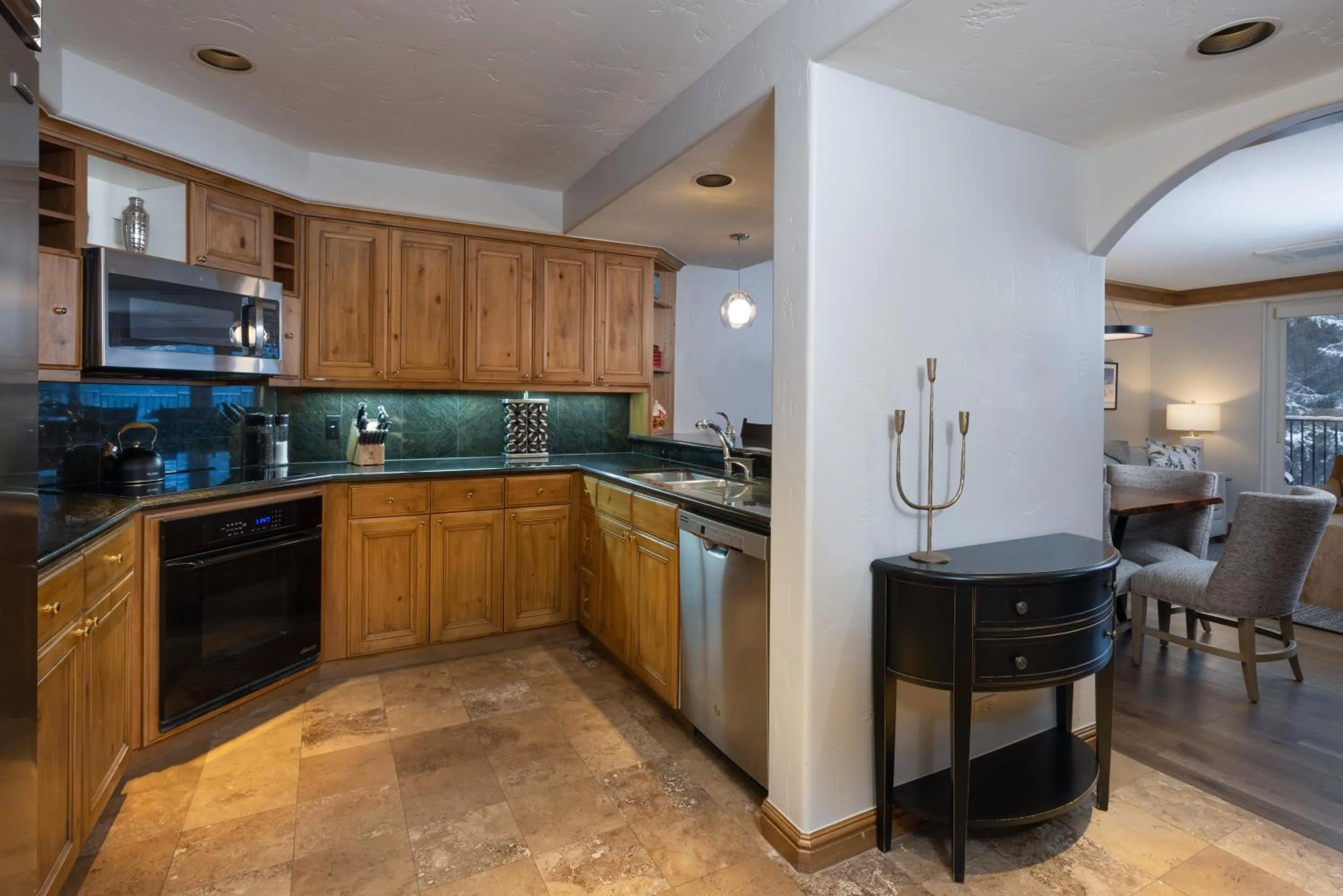 kitchen in Gravity Haus Vail