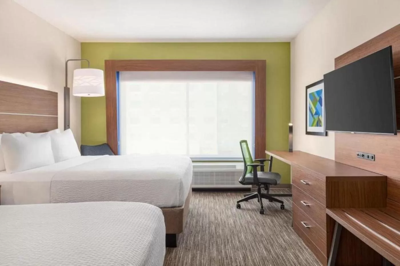Living room, Bed in Holiday Inn Express & Suites Austin North - Pflugerville by IHG