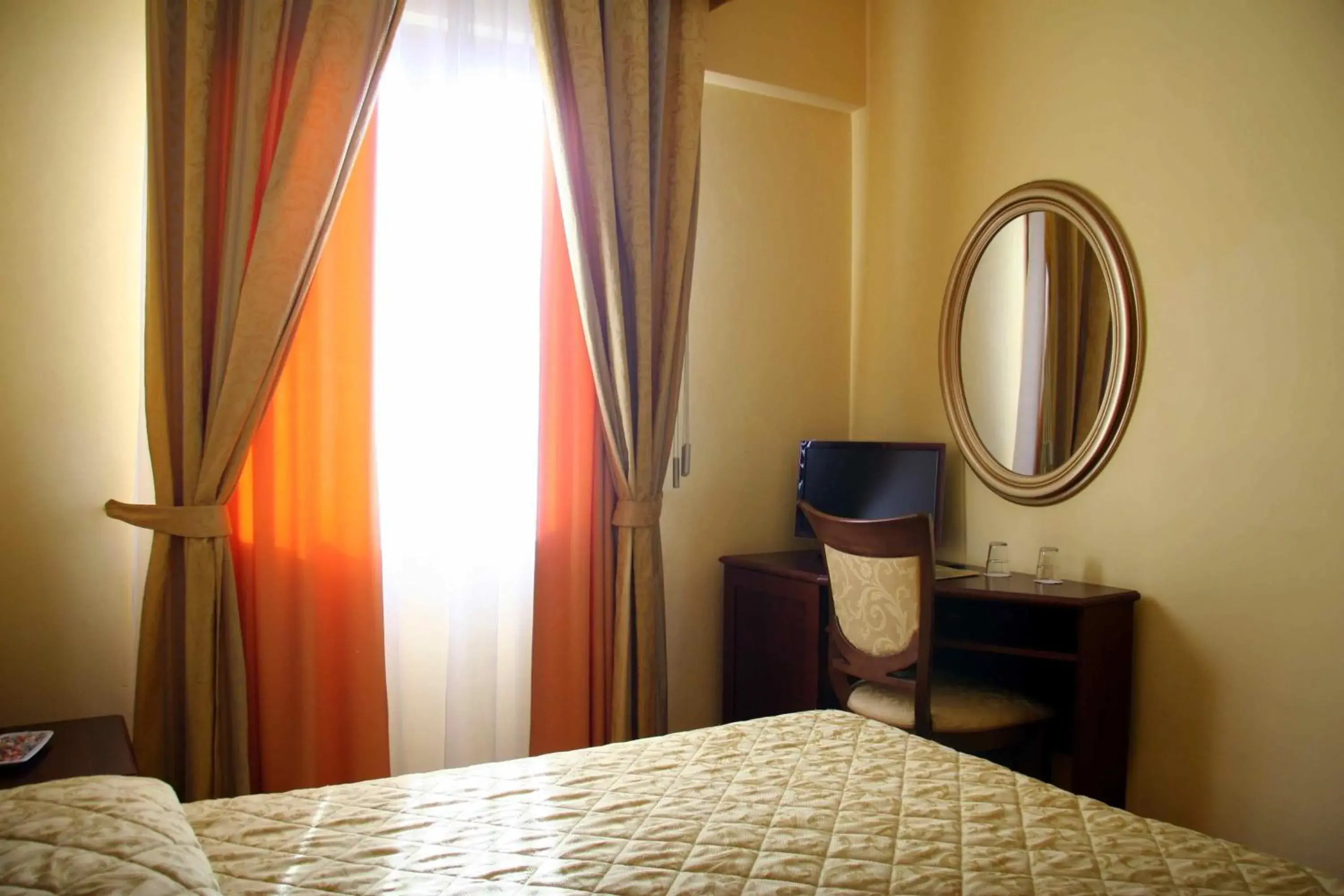 Decorative detail, Bed in Grand Hotel Italia