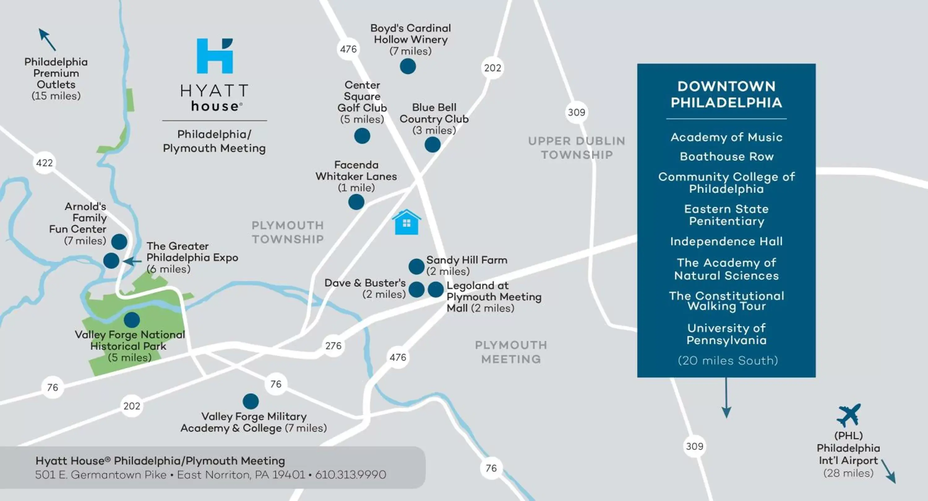 Bird's-eye View in Hyatt House Philadelphia/Plymouth Meeting