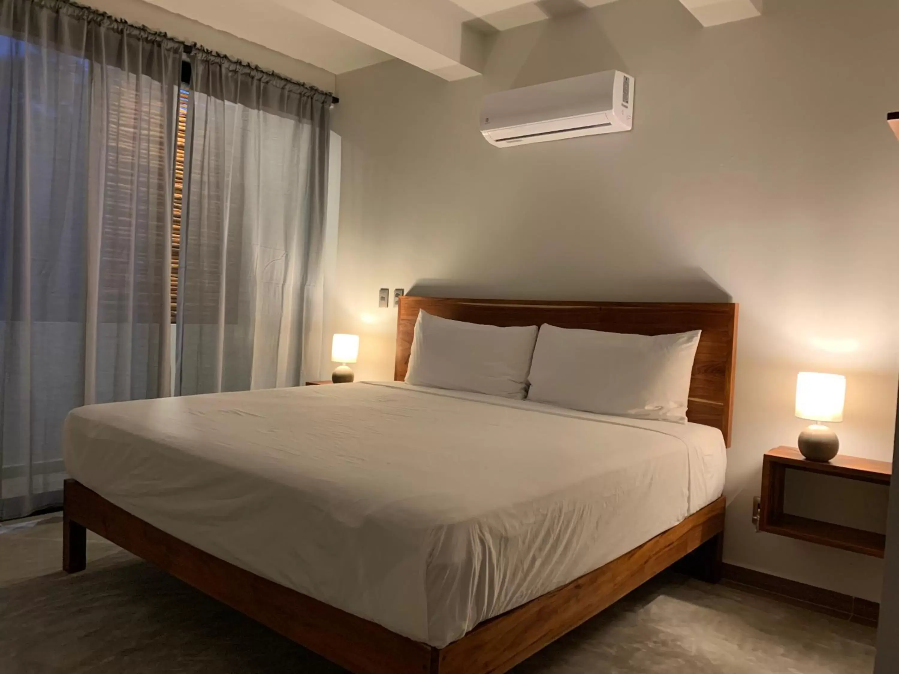 Bedroom, Bed in Hotel Muyu Tulum