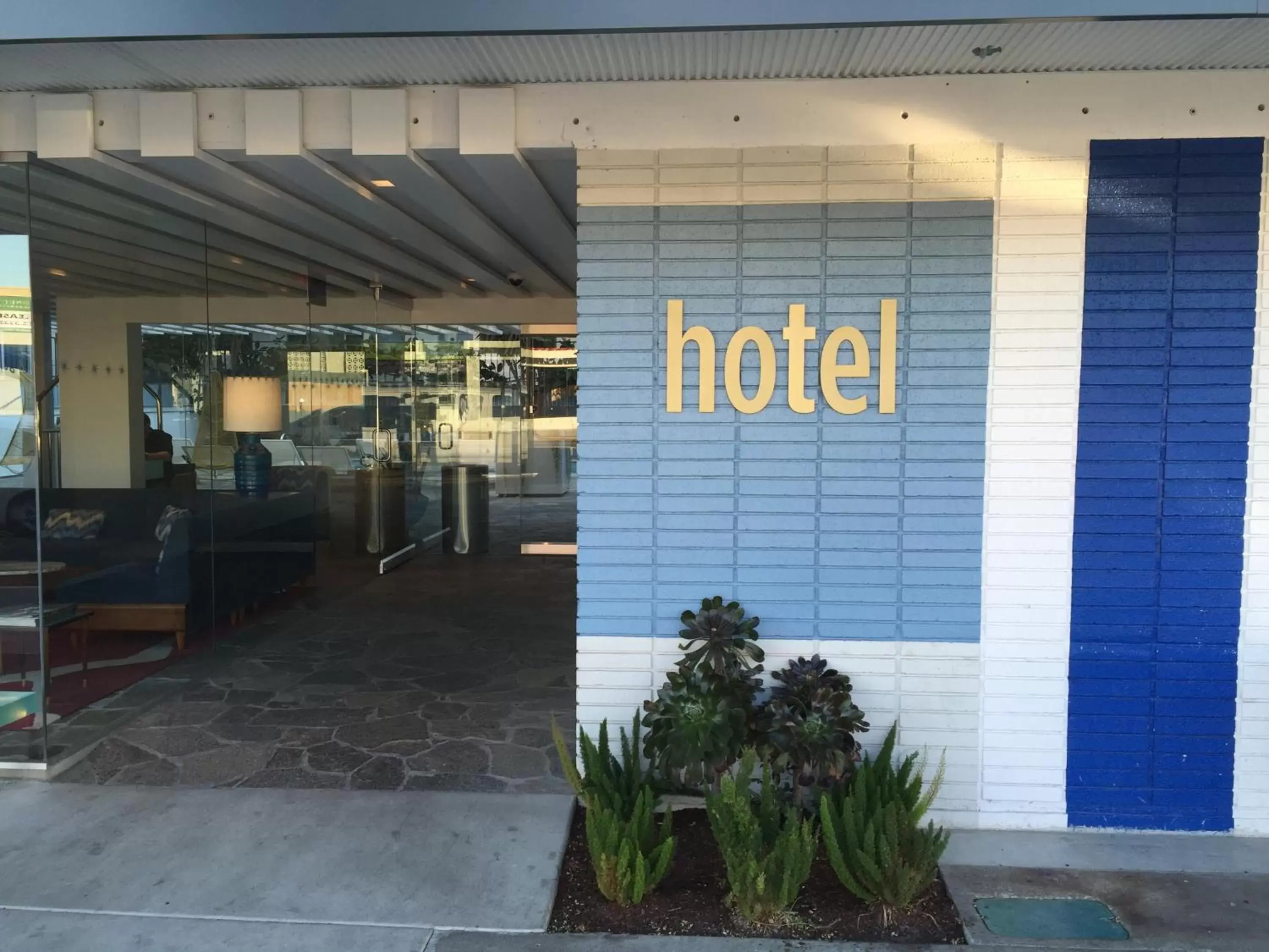Facade/entrance in The Beverly Laurel Hotel at West Hollywood Facade/entrance in The Beverly Laurel Hotel at West Hollywood