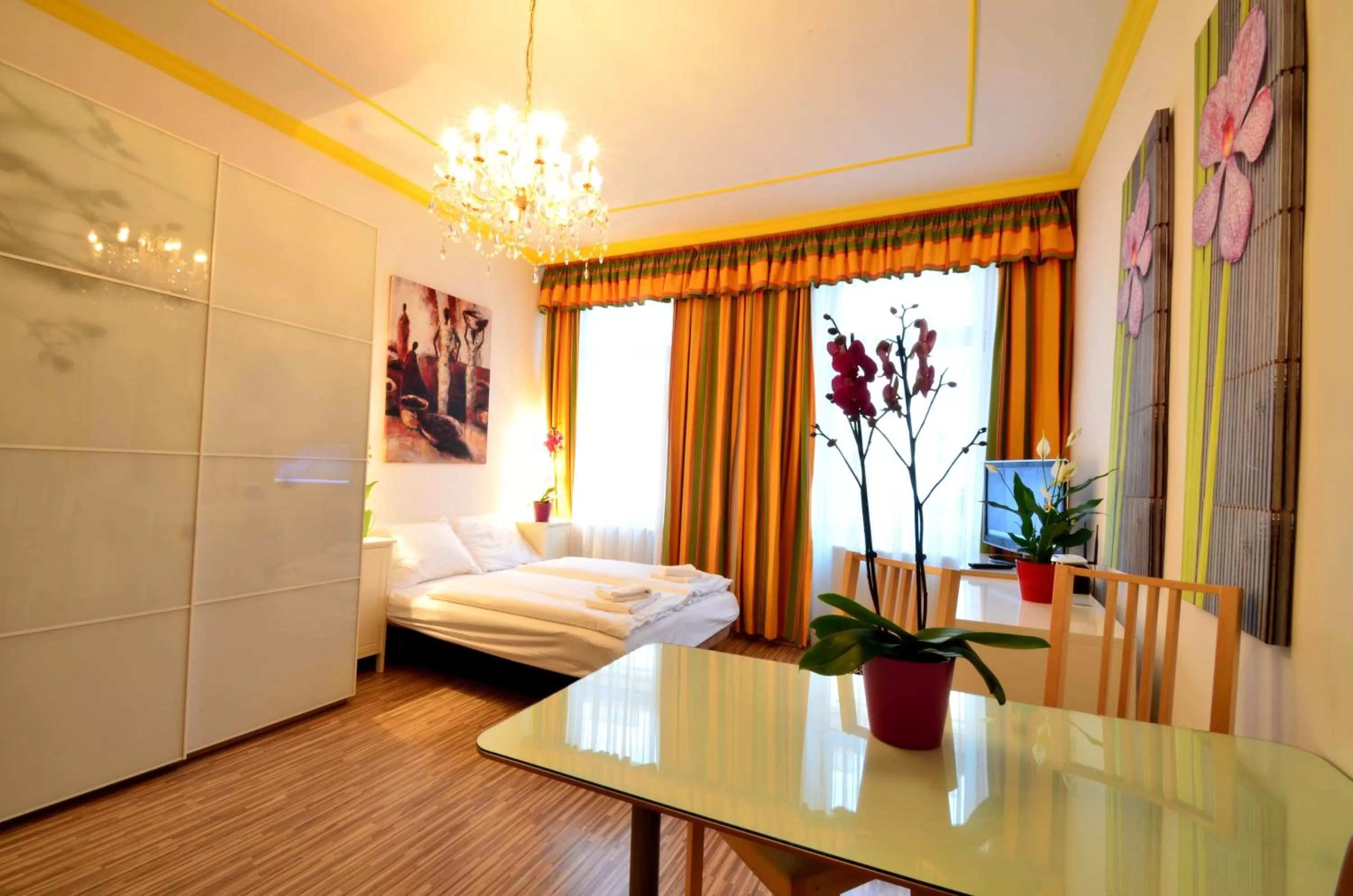 Bed in AJO Apartments - Messe City Flat - Self-Check-in