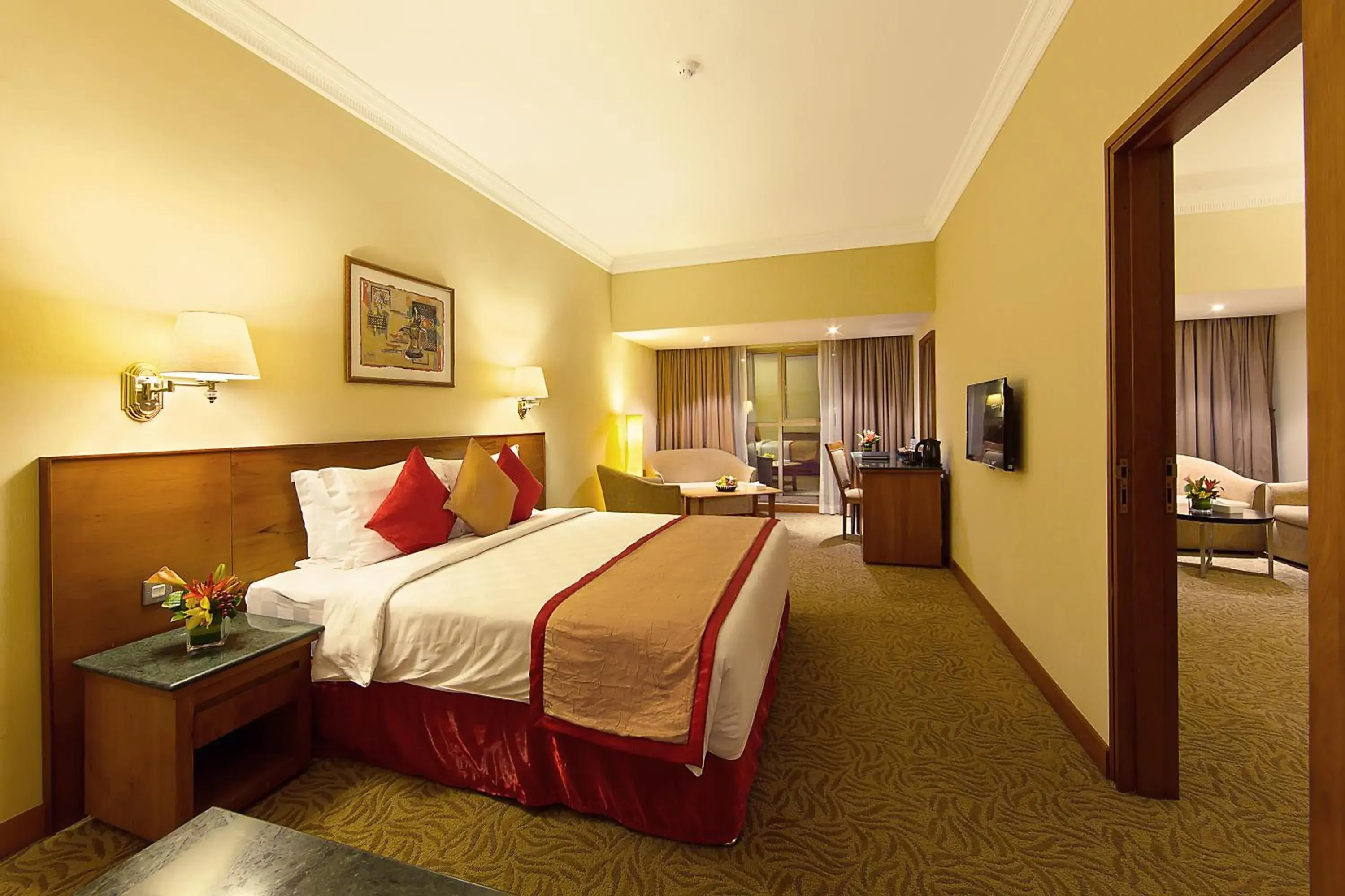 Bedroom, Bed in Lotus Grand Hotel