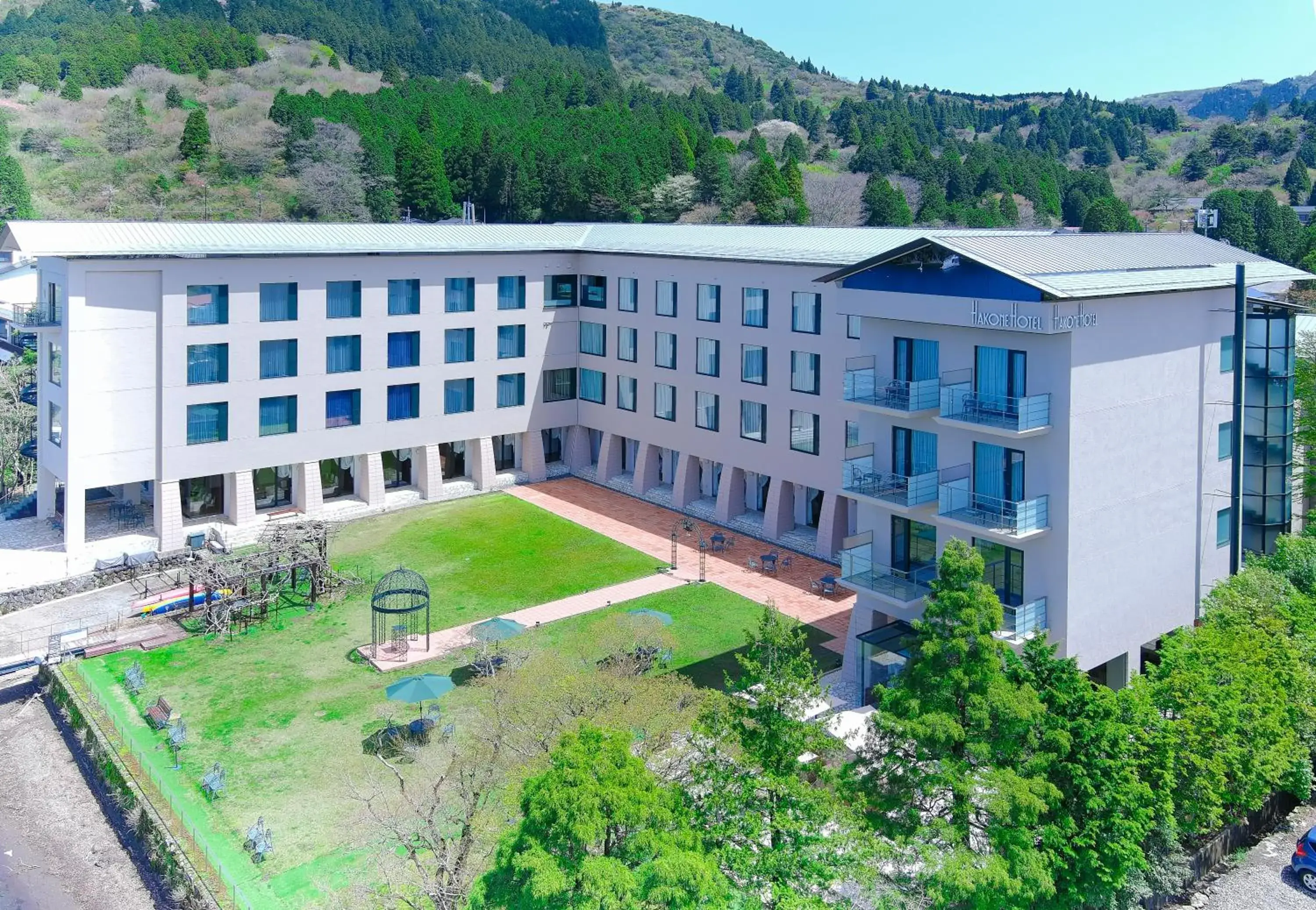 Property building, Bird's-eye View in Hakone Hotel