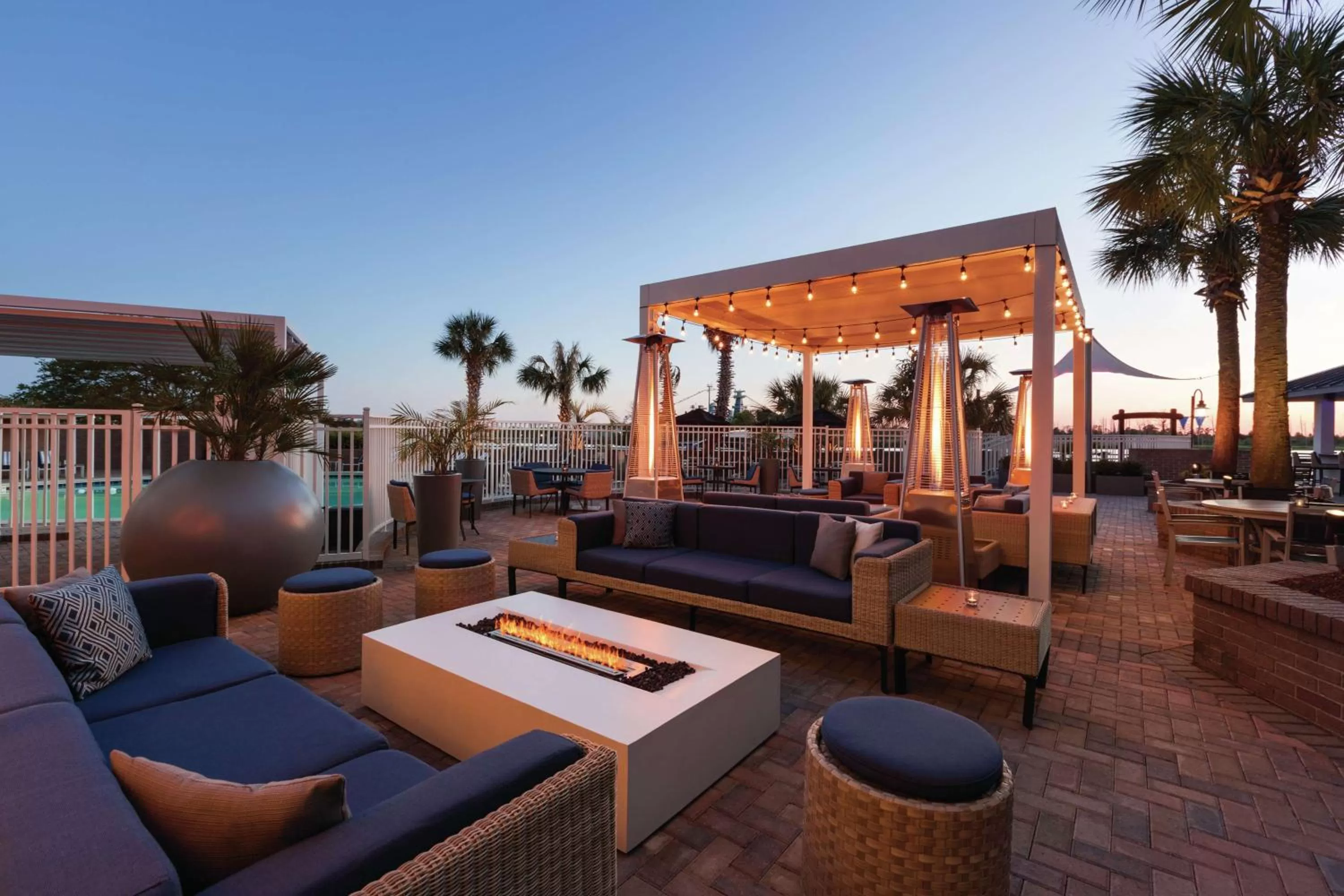 Patio in Hotel Ballast Wilmington, Tapestry Collection by Hilton