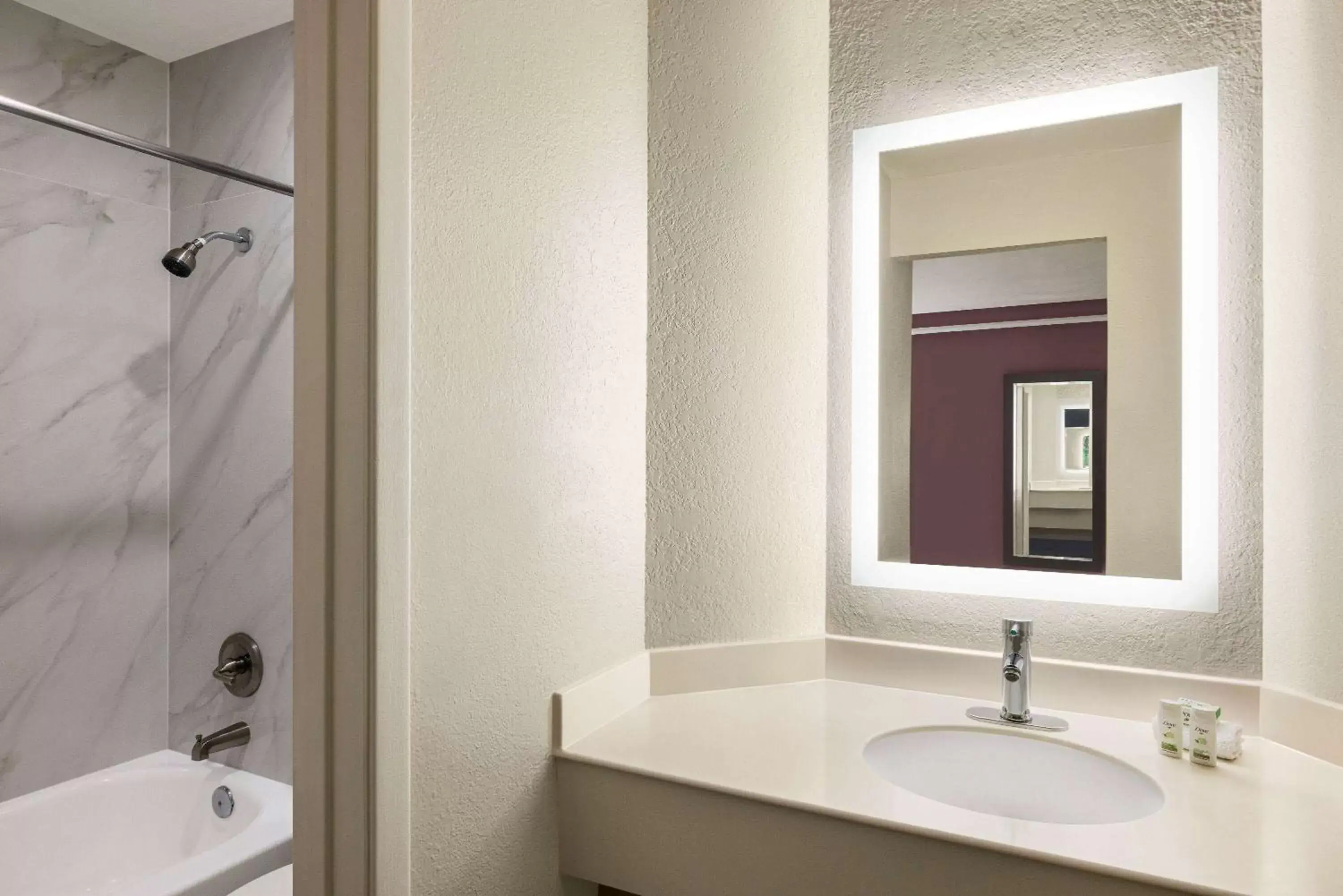 TV and multimedia, Bathroom in La Quinta Inn by Wyndham San Antonio Lackland