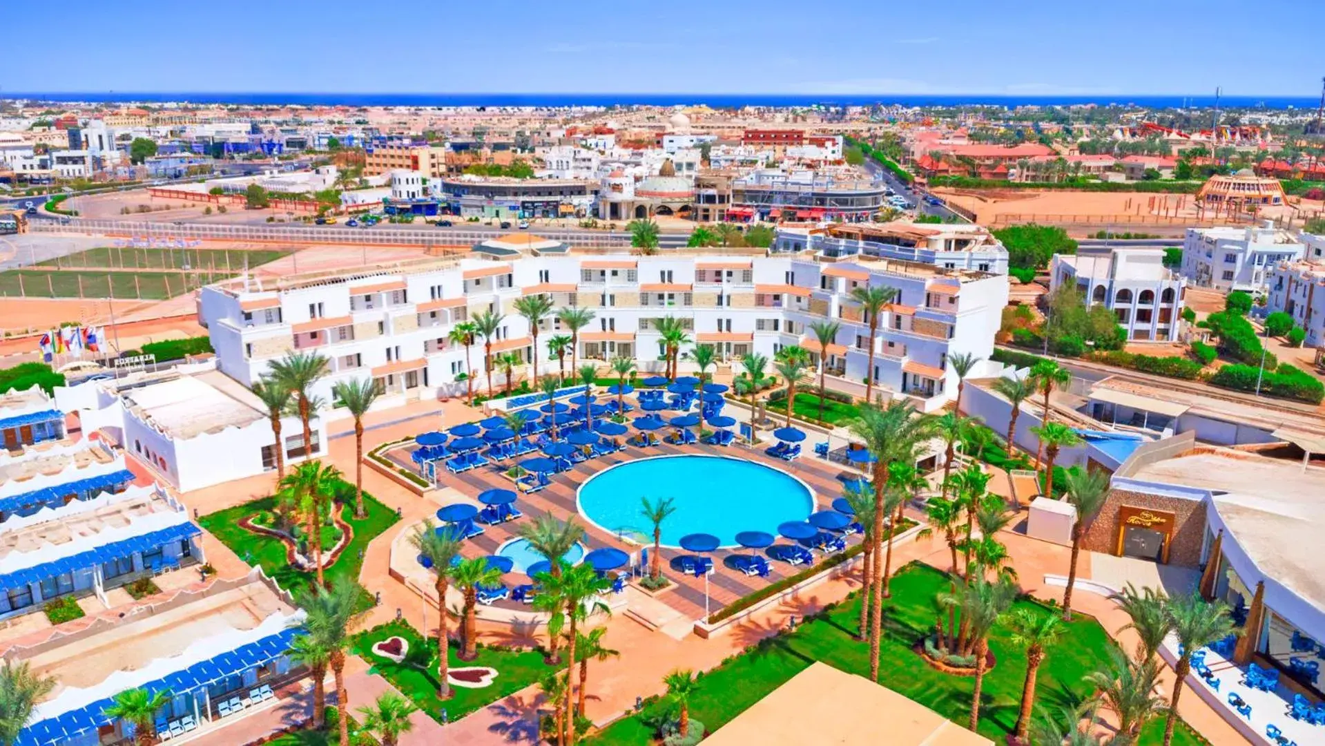 Bird's eye view in Albatros Sharm Resort - By Pickalbatros Bird's eye view in Albatros Sharm Resort - By Pickalbatros