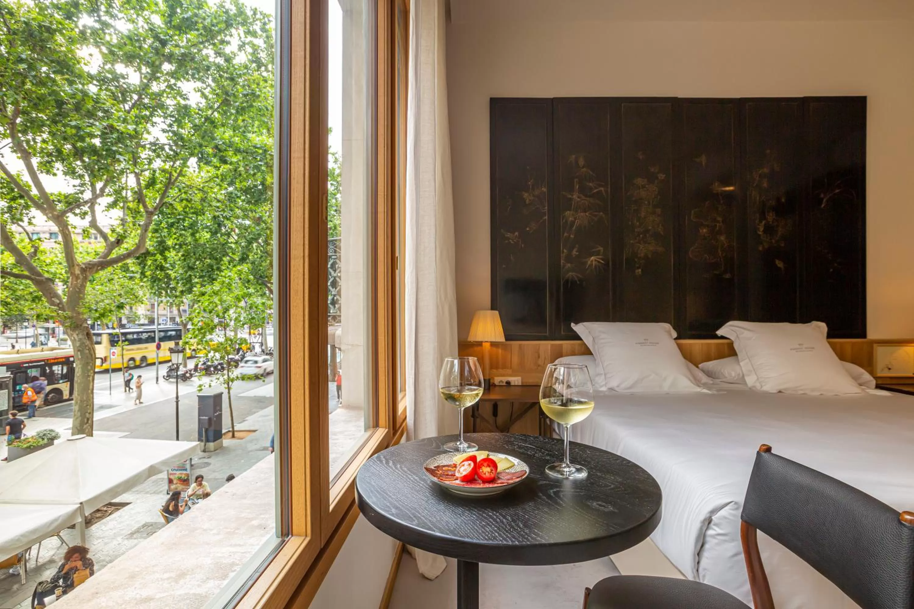 Seating area in Hotel Margot House Barcelona