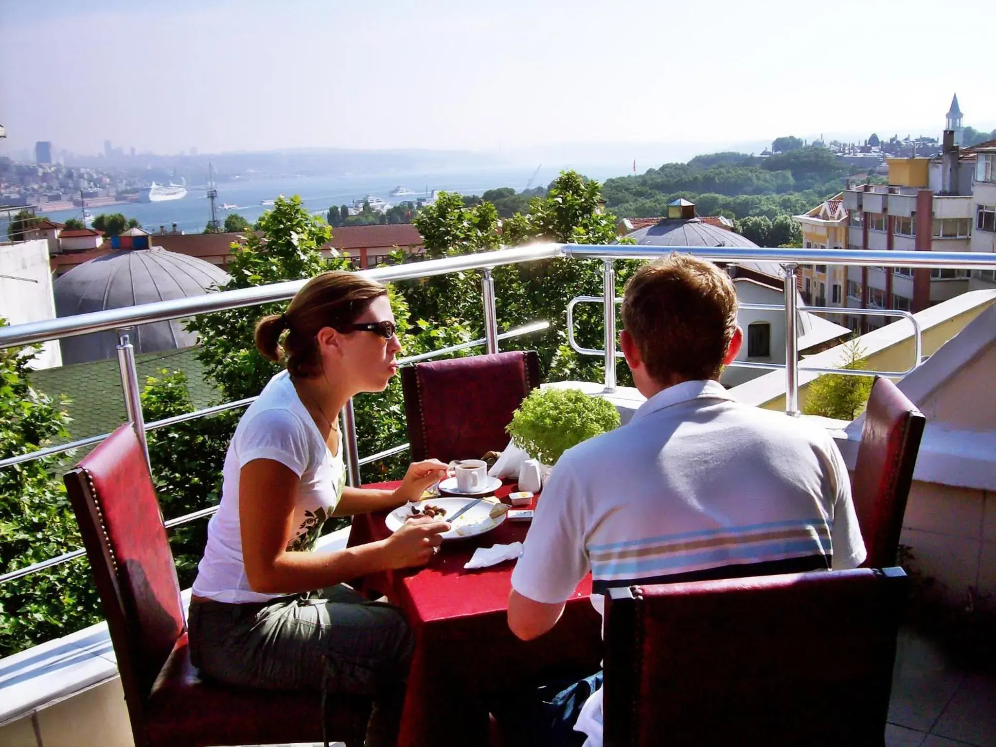 Balcony/Terrace in Meddusa Hotel Istanbul