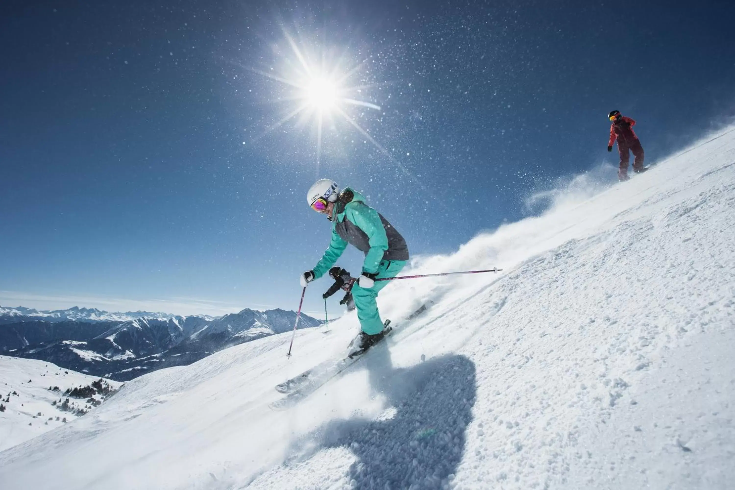 Skiing in Soldanella by Hotel Adula