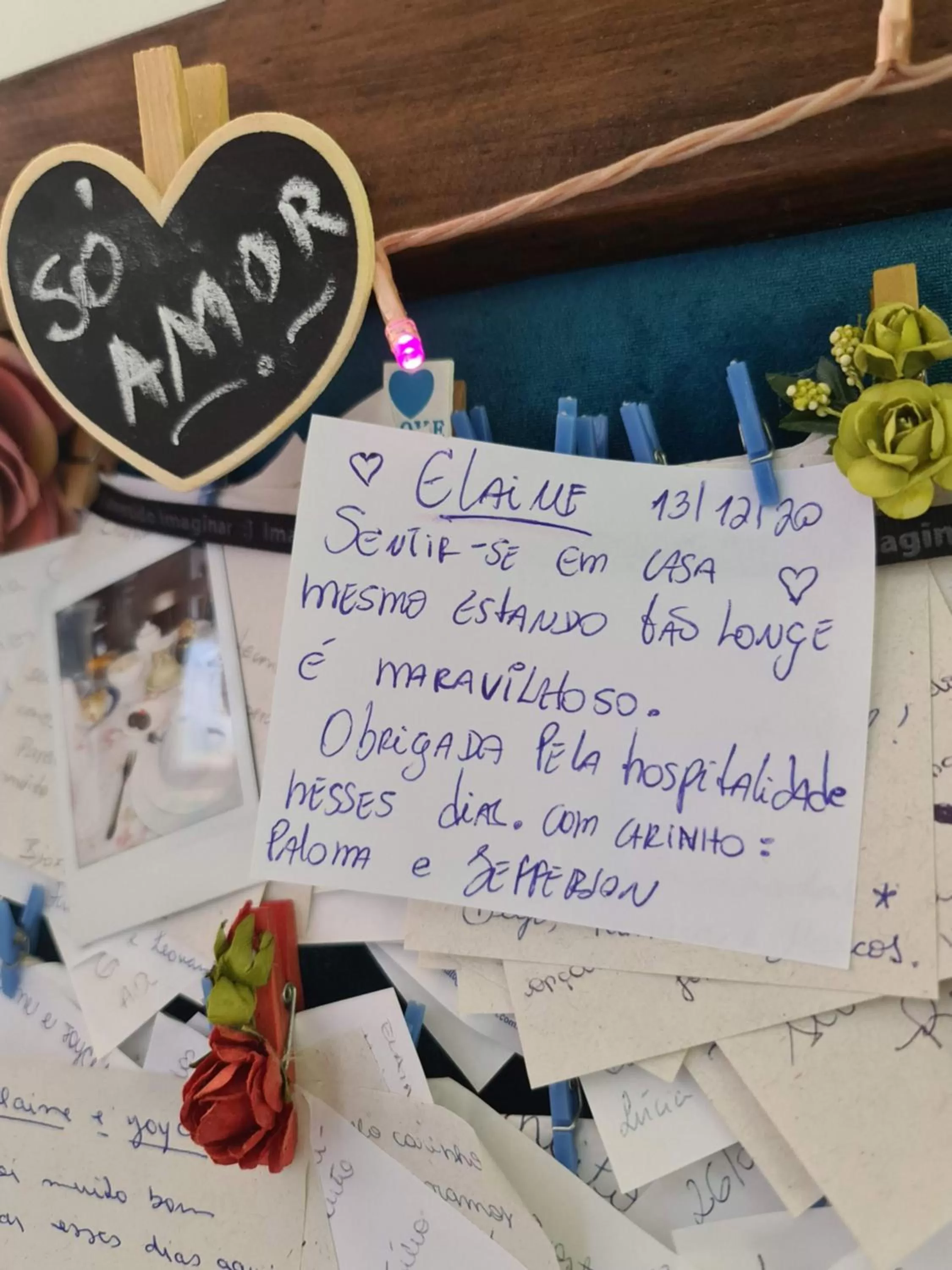 Decorative detail in Pousada Vila Rosada