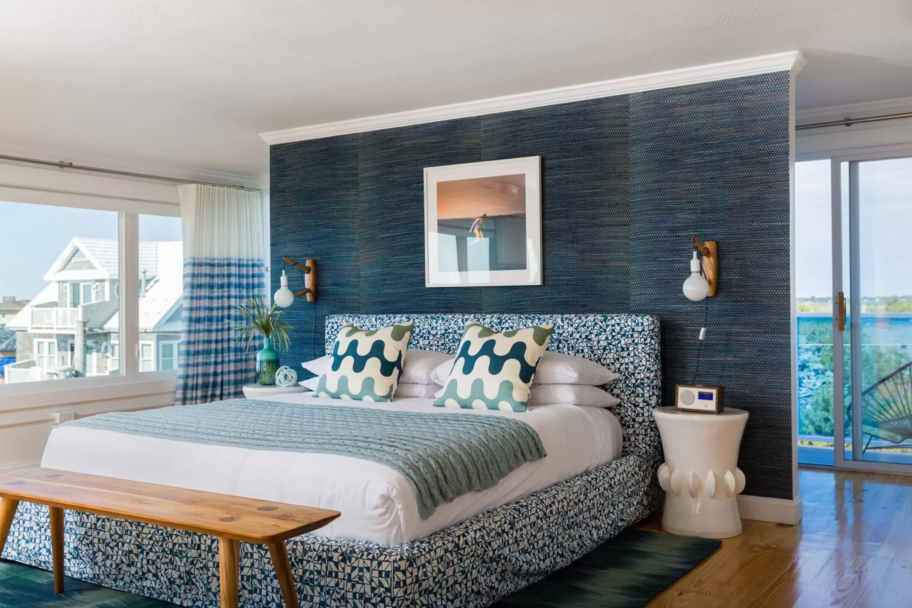 Photo of the whole room, Bed in Blue - Inn on the Beach