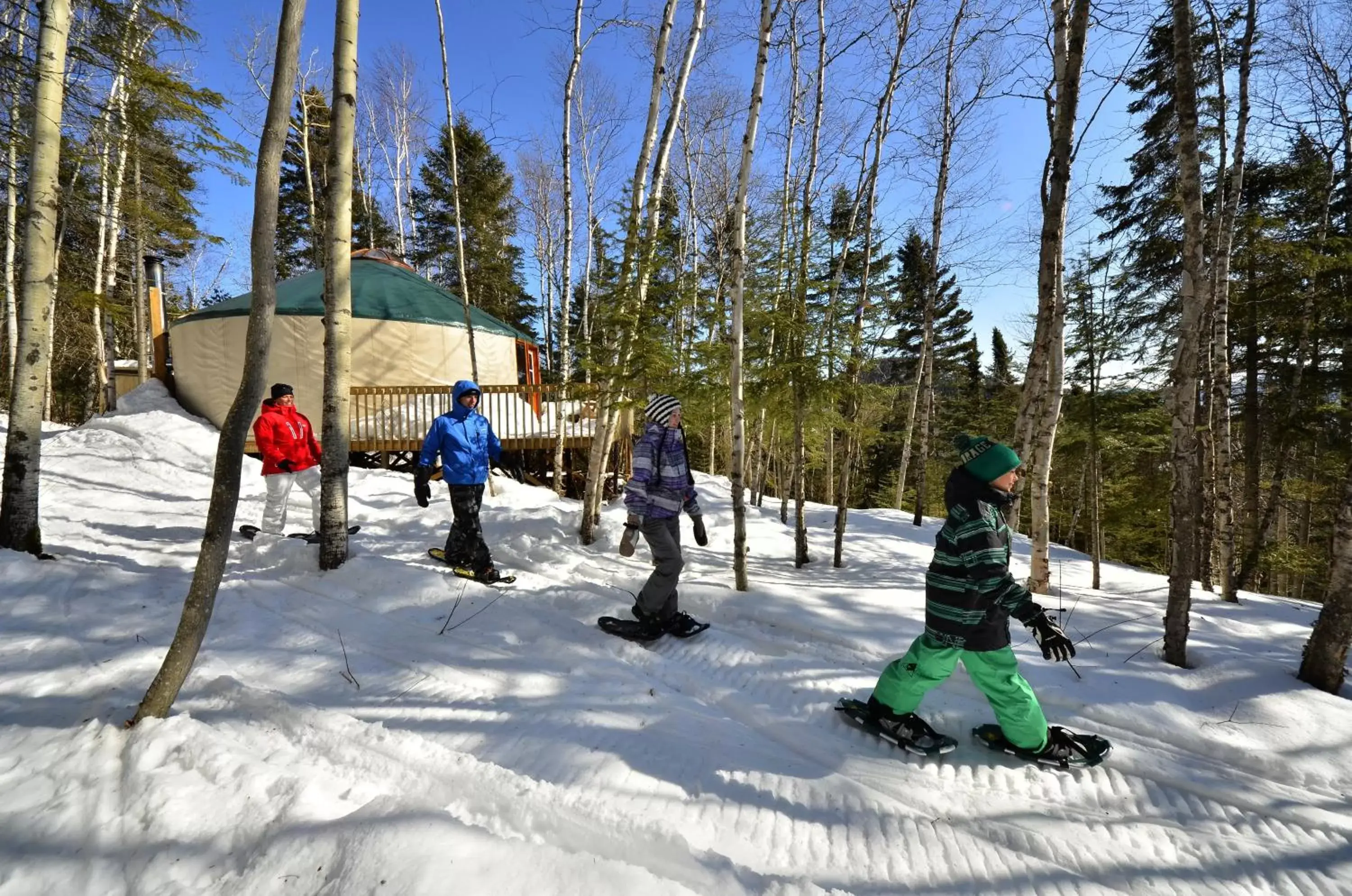 group of guests, Winter in Centre de Vacances 5 Étoiles Family Resort