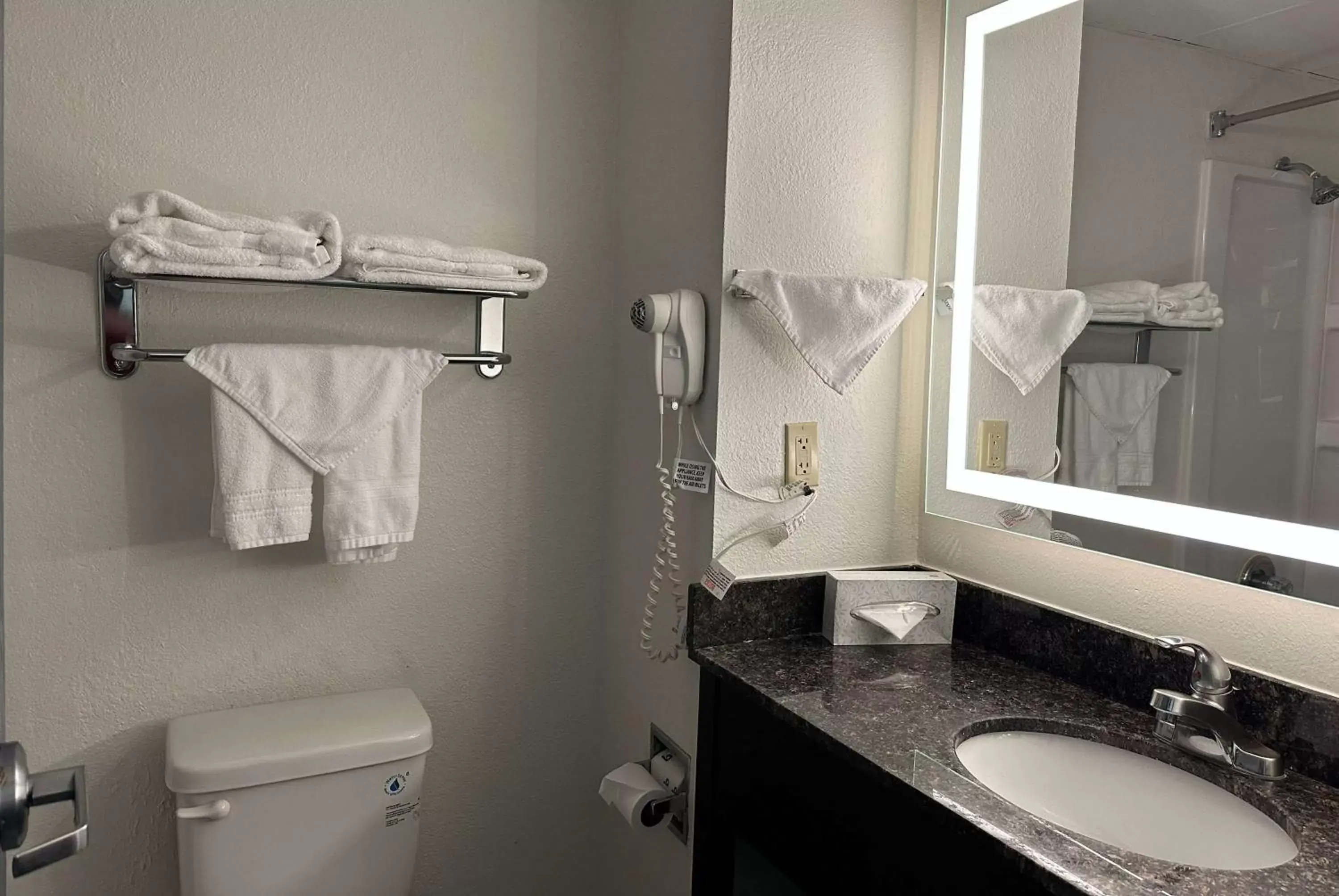 TV and multimedia, Bathroom in Ramada by Wyndham Bolingbrook