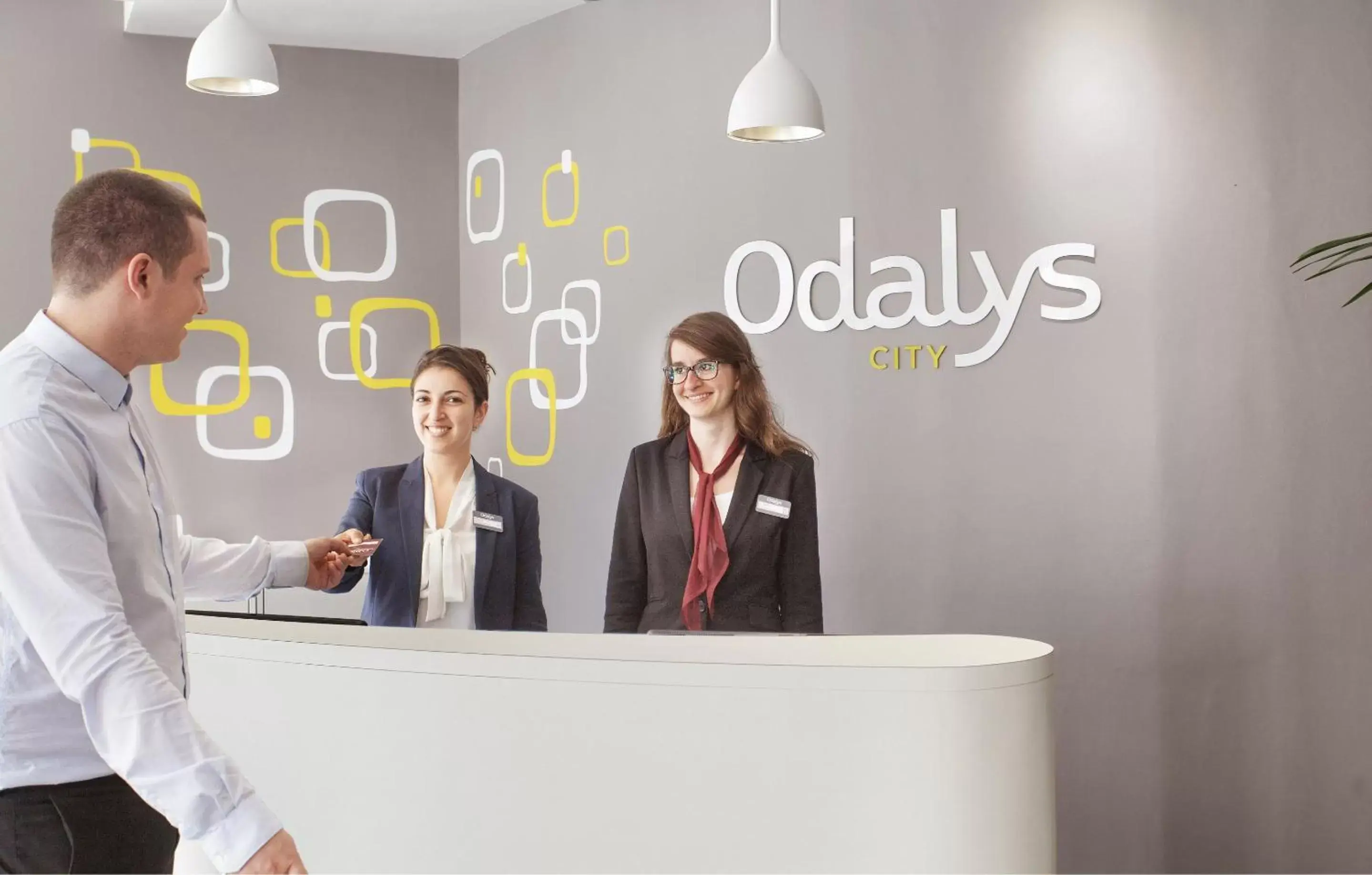 Lobby or reception in Odalys City Aix en Provence L'Atrium